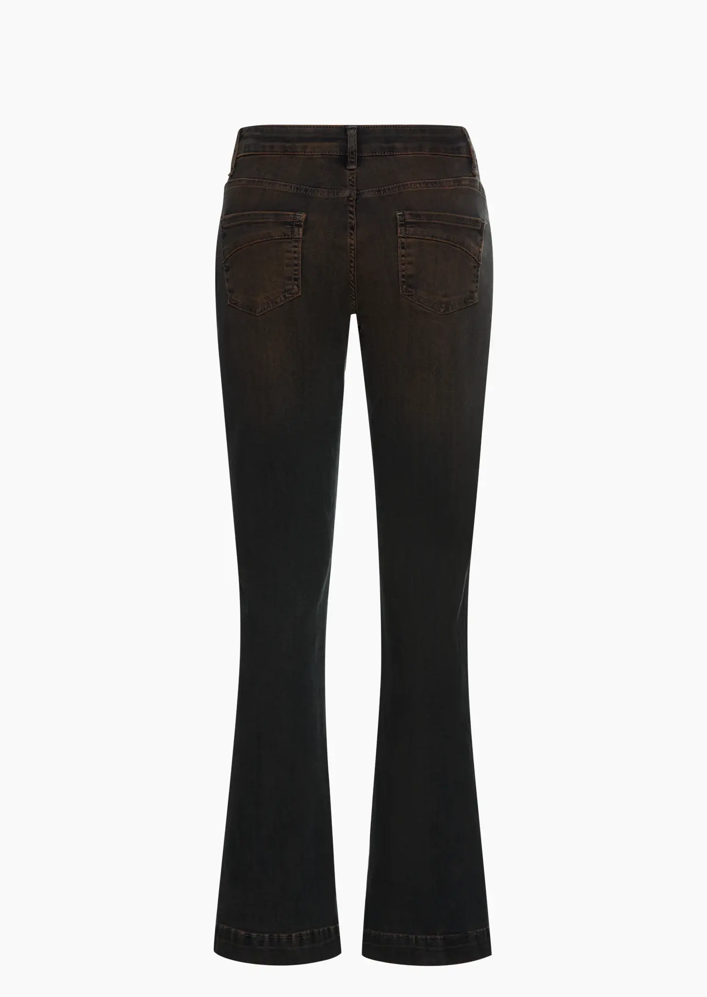 Jeans im Bootcut-Style, dirty tint