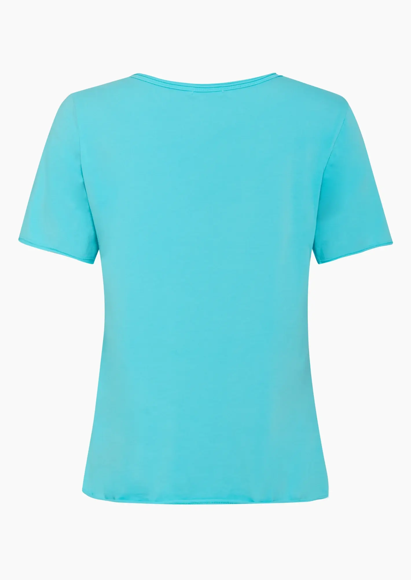 Shirt mit knalligem Print, türkis