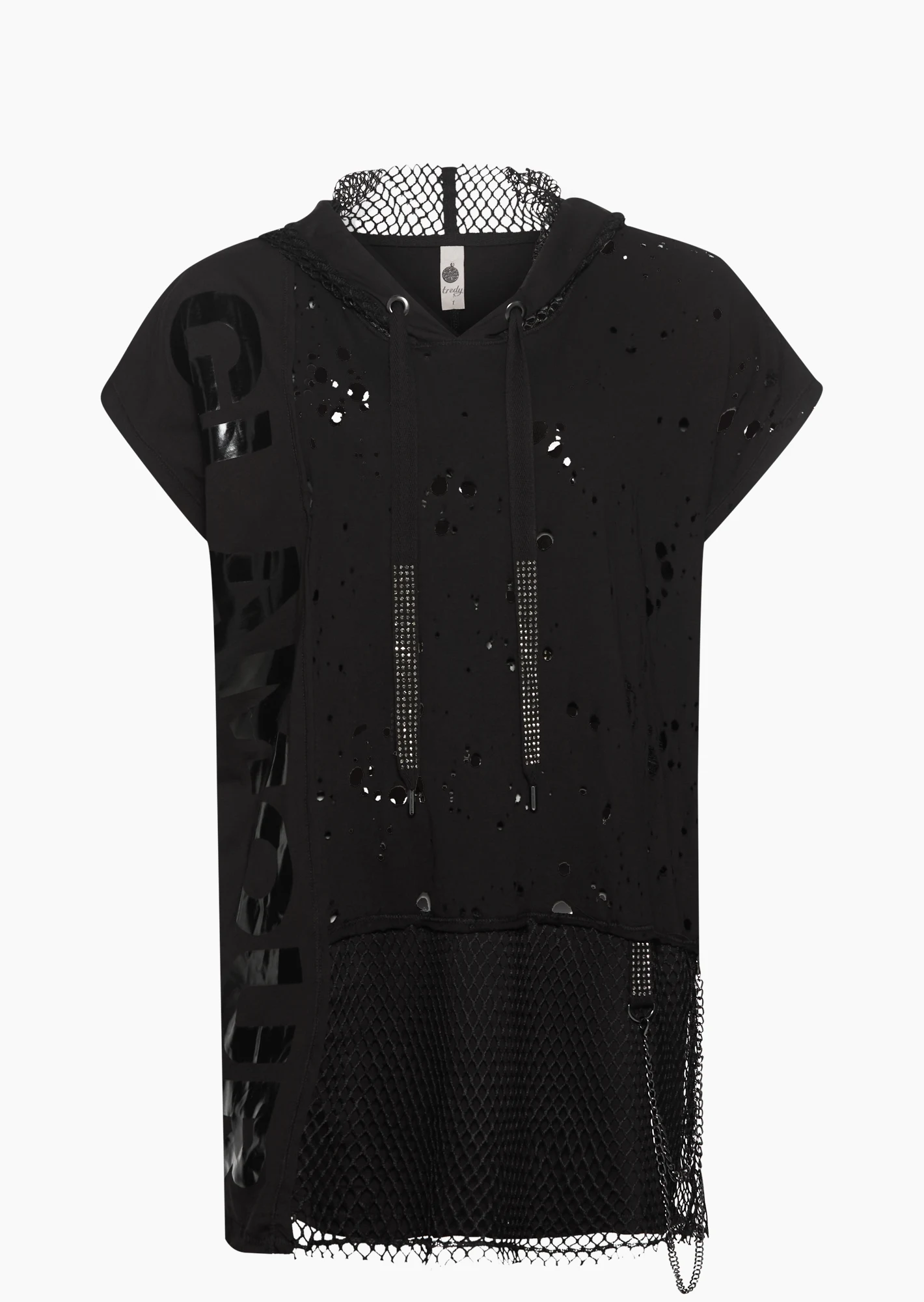 Shirt 'Glamour', schwarz