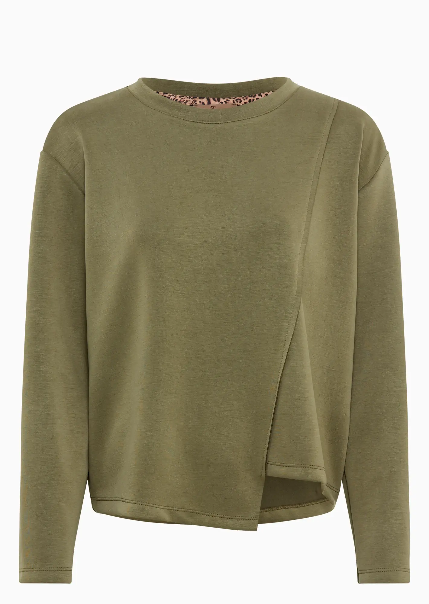 Leichter Pullover unifarben, salbei