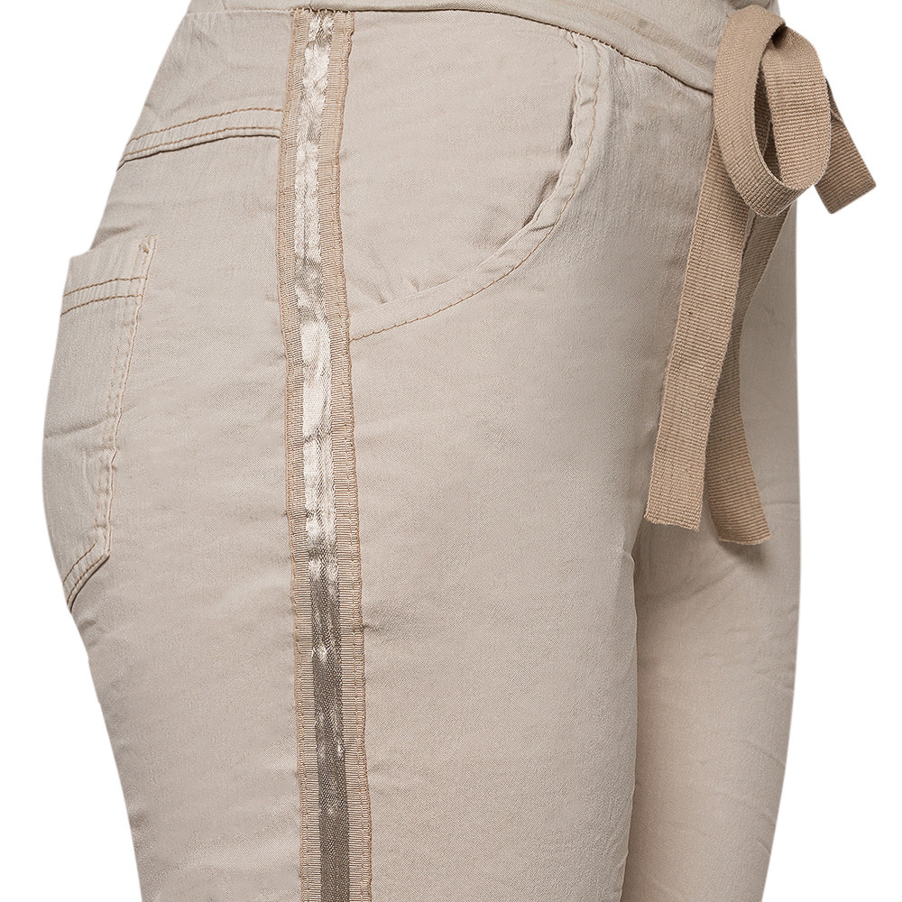 Joggpants mit Galonstreifen, sand