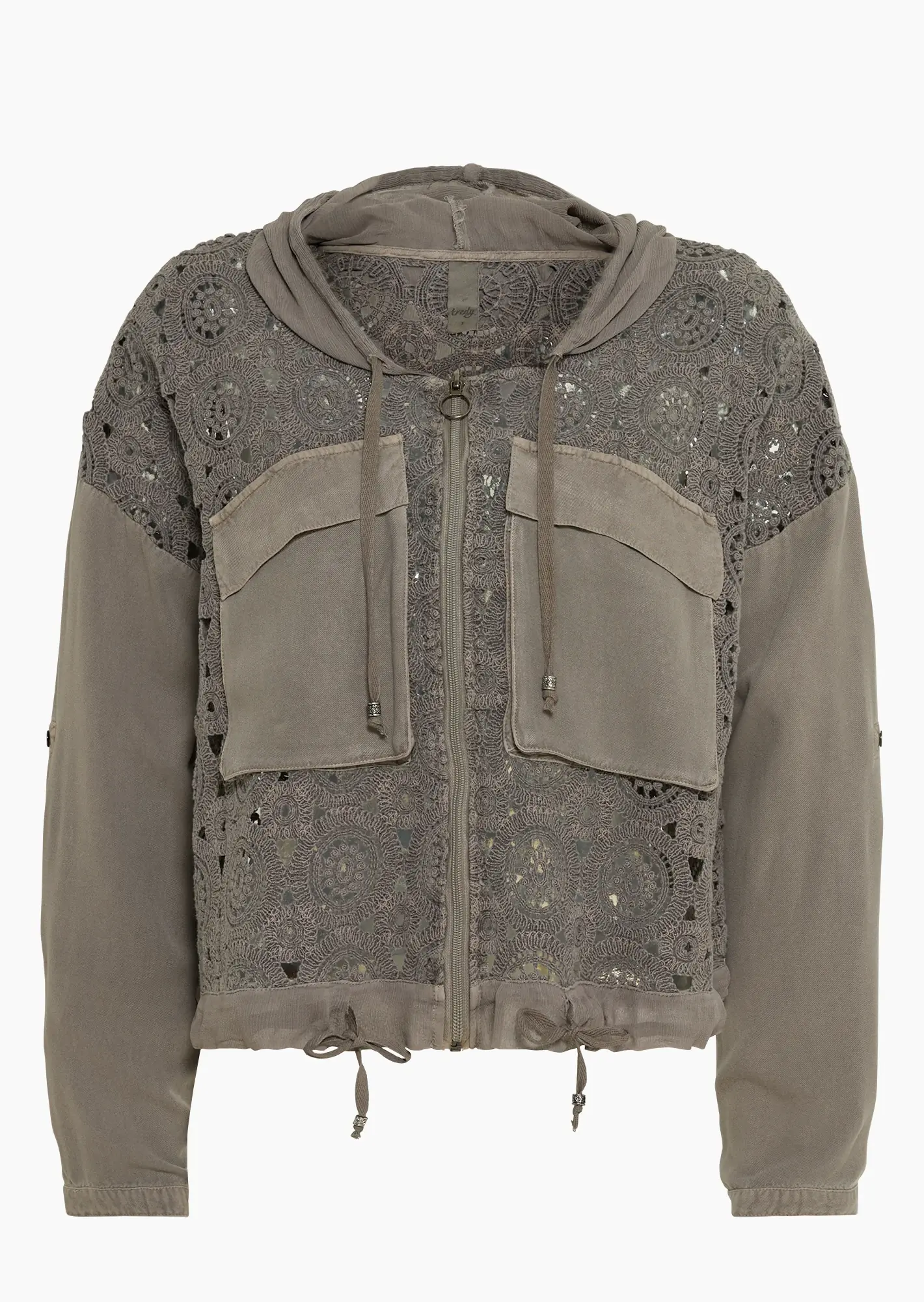 Jacke im Alloverhäkeldesign, fango