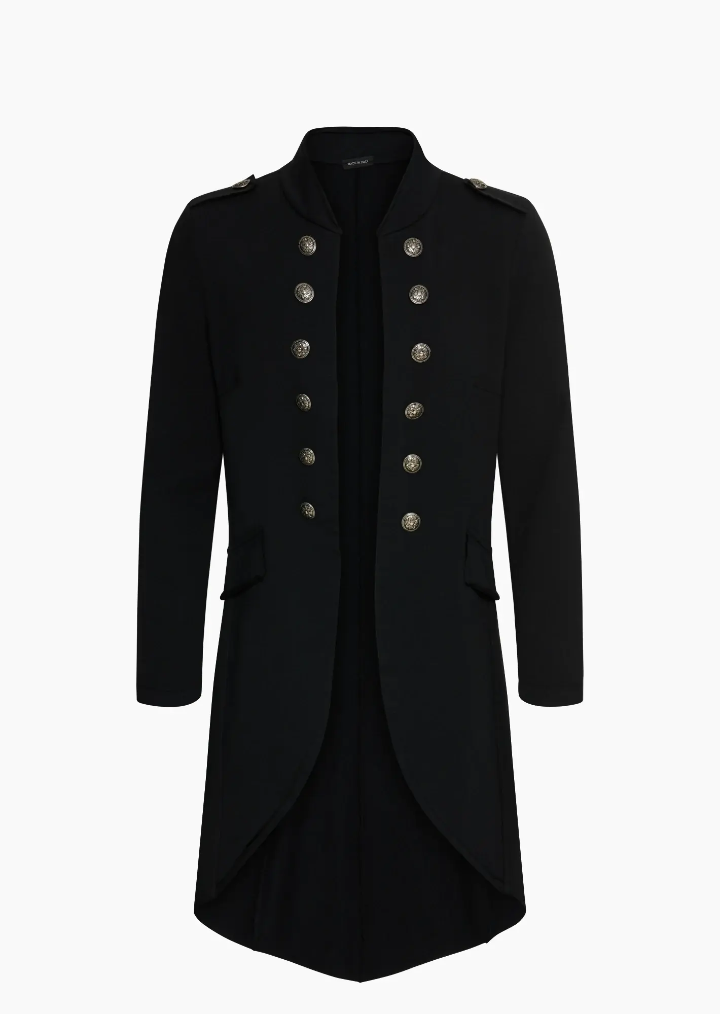 Blazer im Military-Style, schwarz