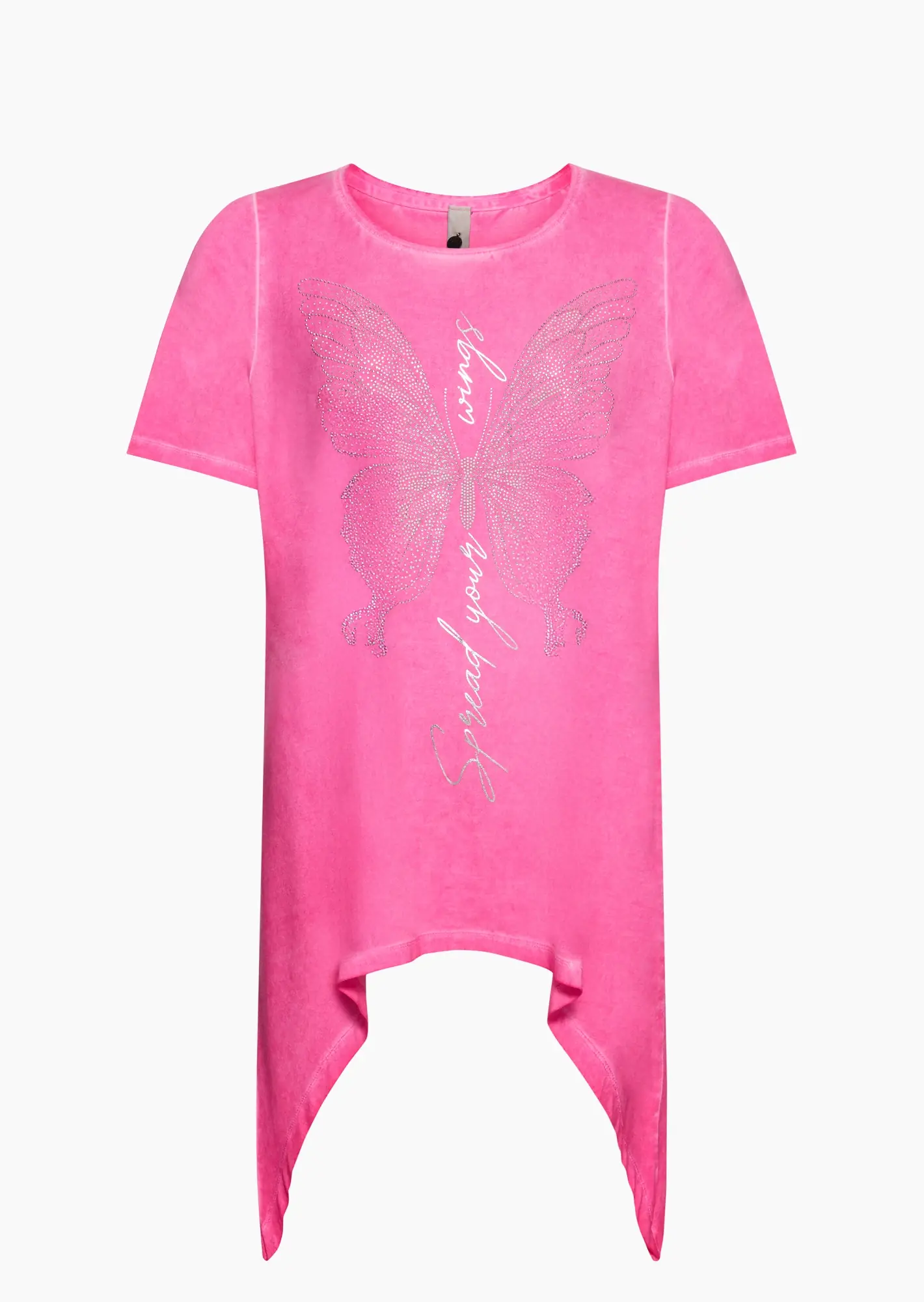 Shirt mit Ziersteinen, candy