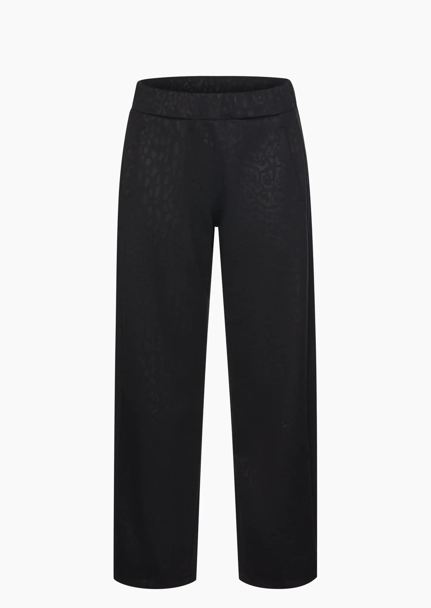 Joggpants mit Leoprägung, schwarz
