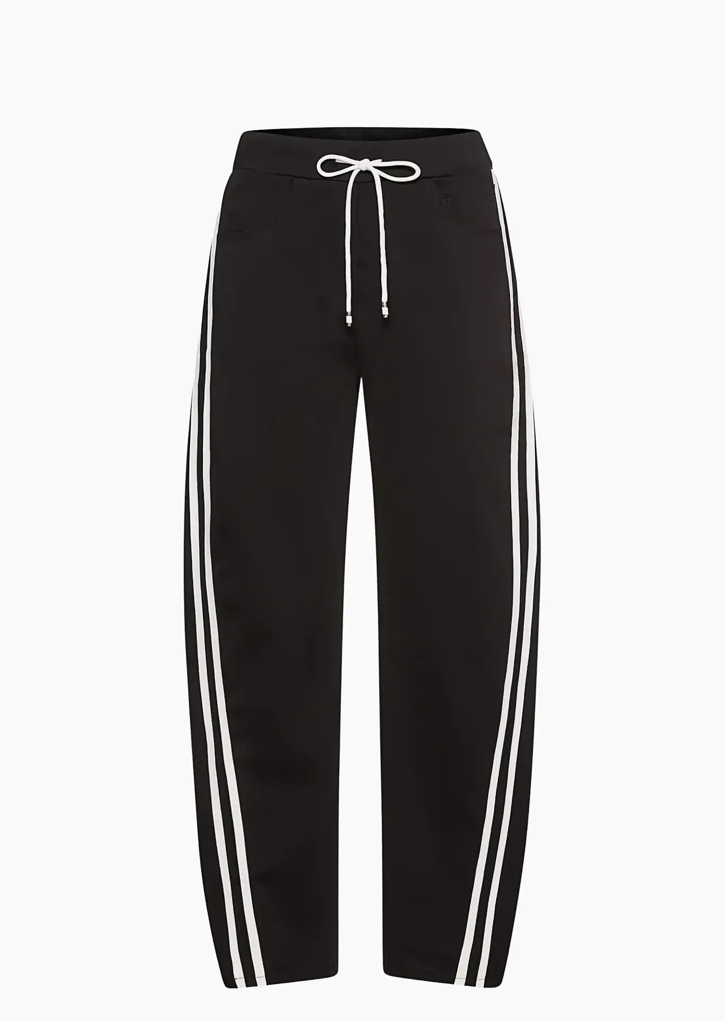 Pants mit schrägem Galonstreifen, schwarz