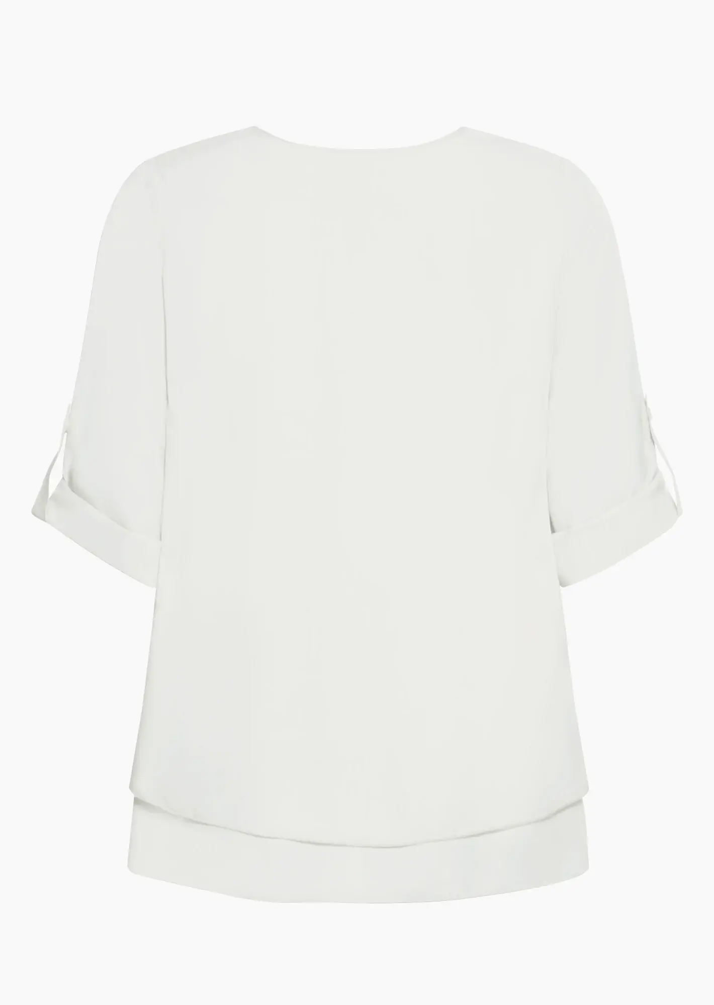 Bluse im Lagenlook, weiß