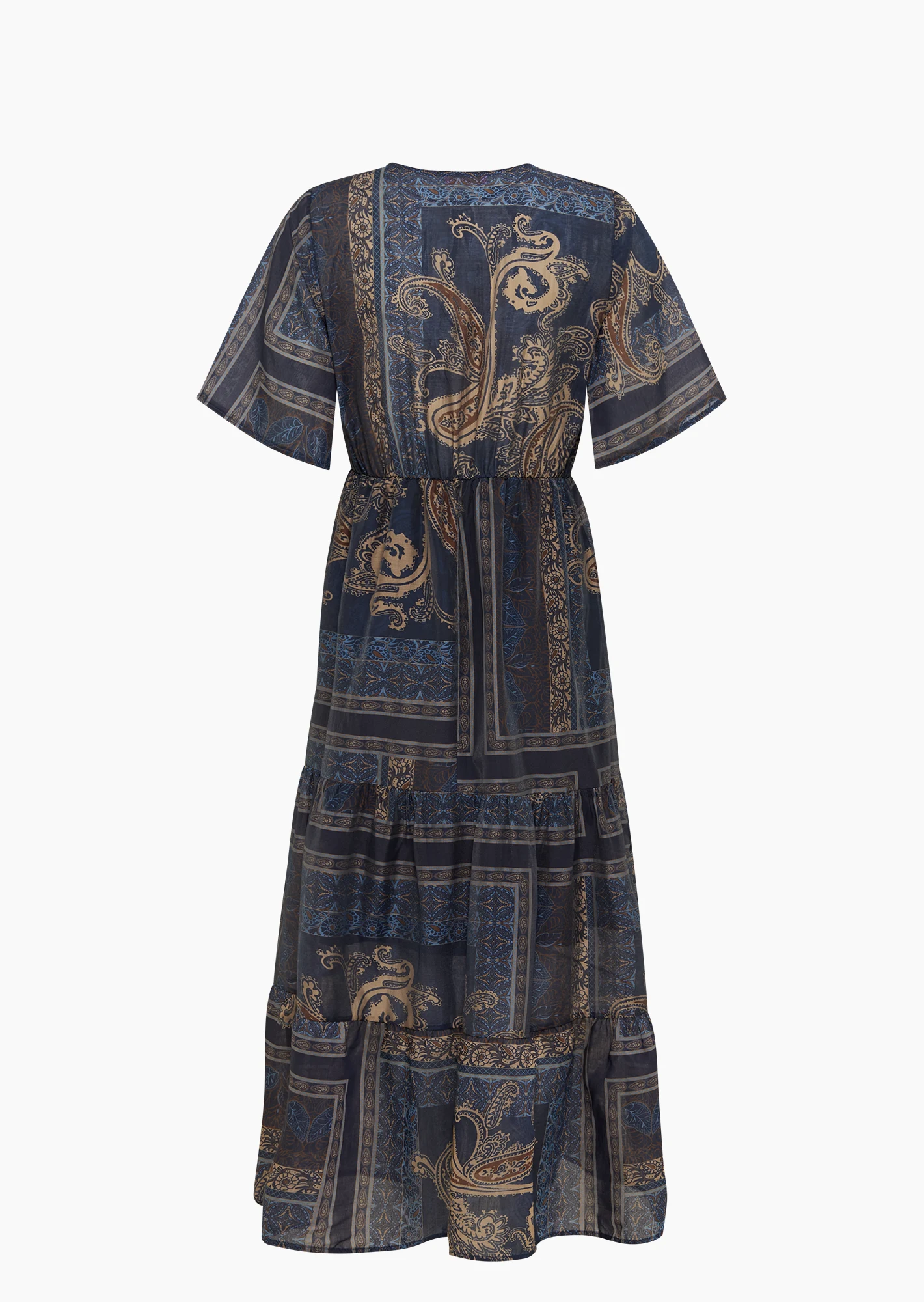 leichtes Kleid im Alloverprint, navy