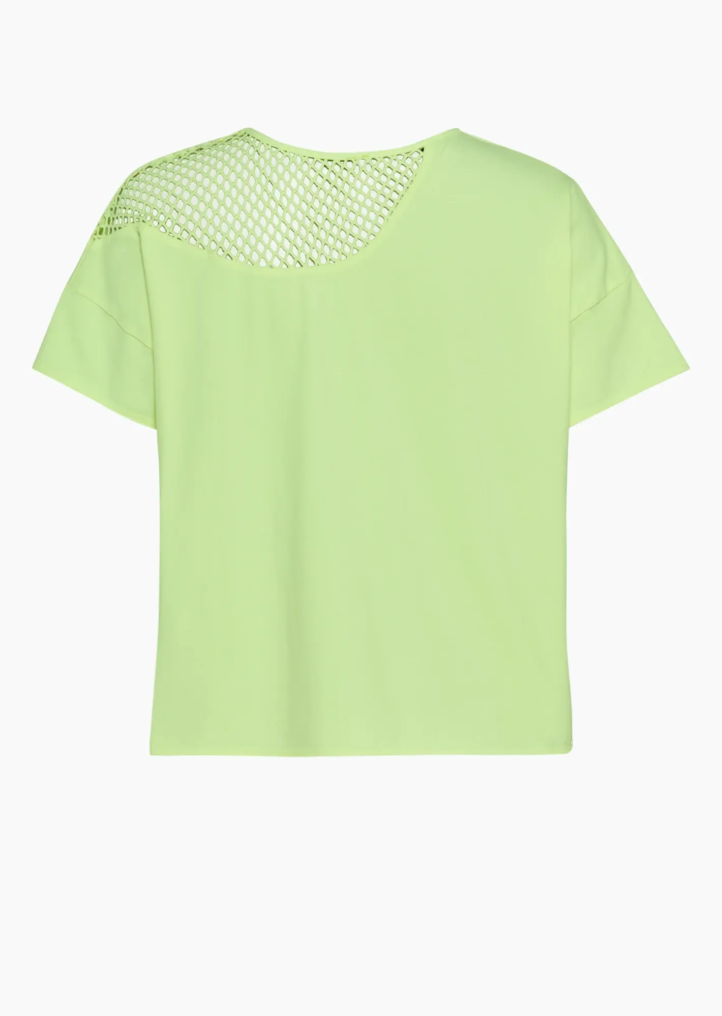 Shirt mit Netz, neongelb