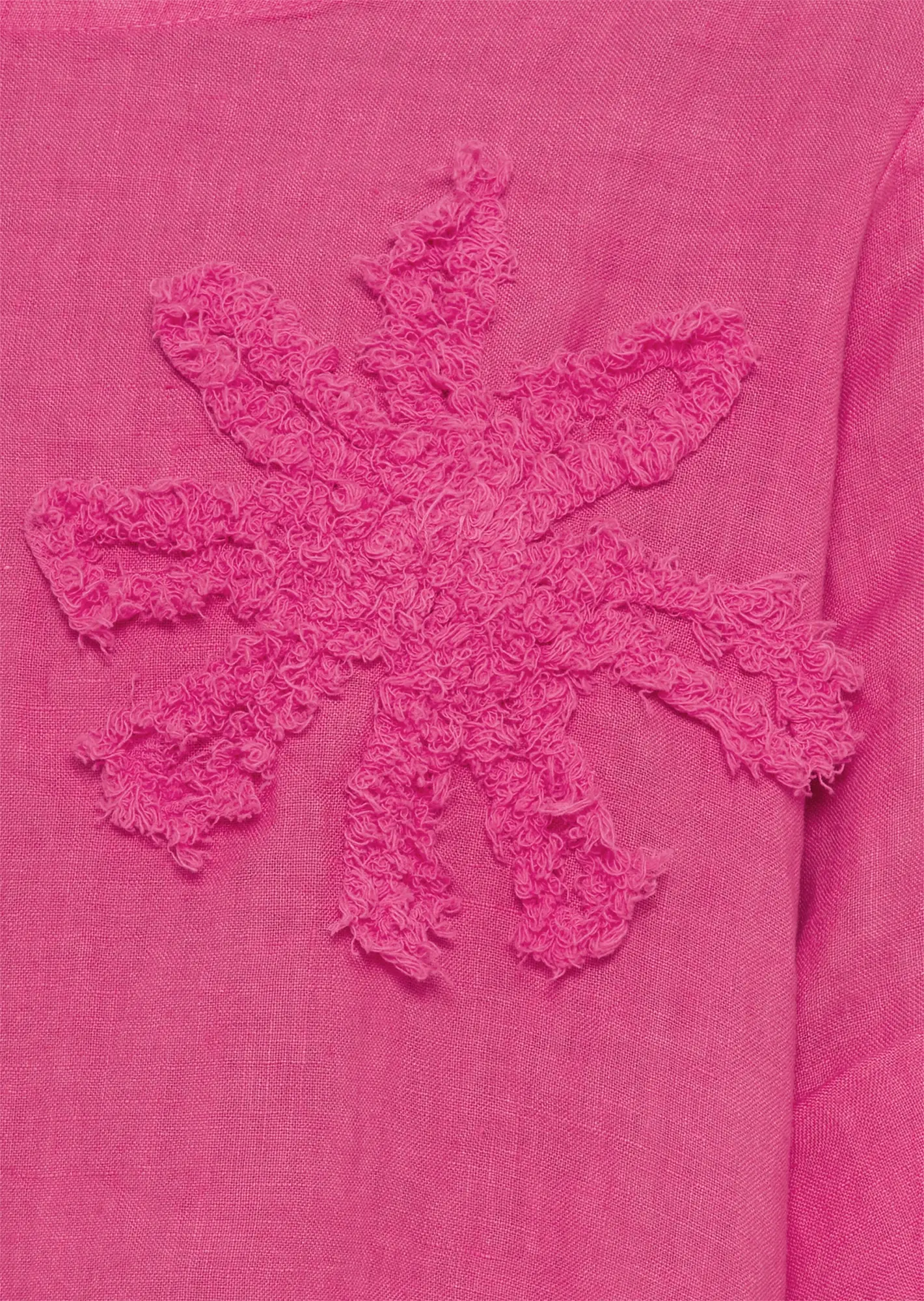 luftiges Leinenkleid, pink