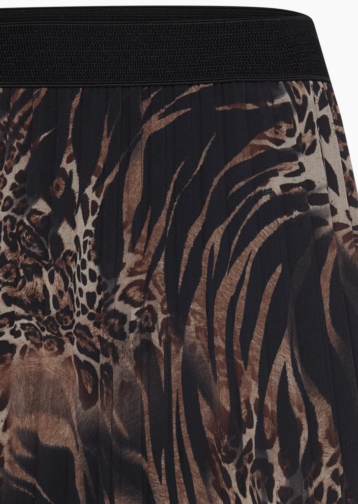 Rock im Animal-Style, schwarz-crema