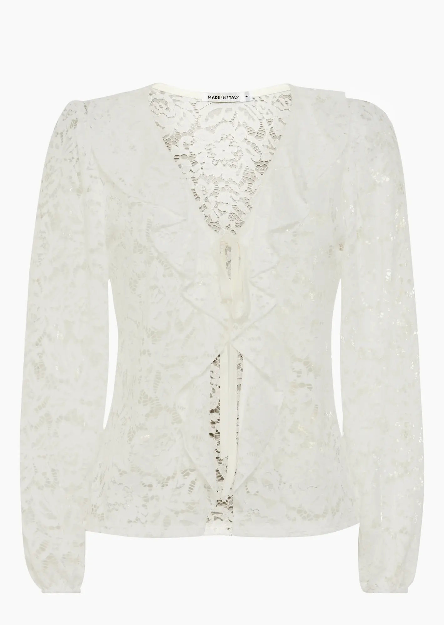 Jacke im Alloverspitzendesign, offwhite