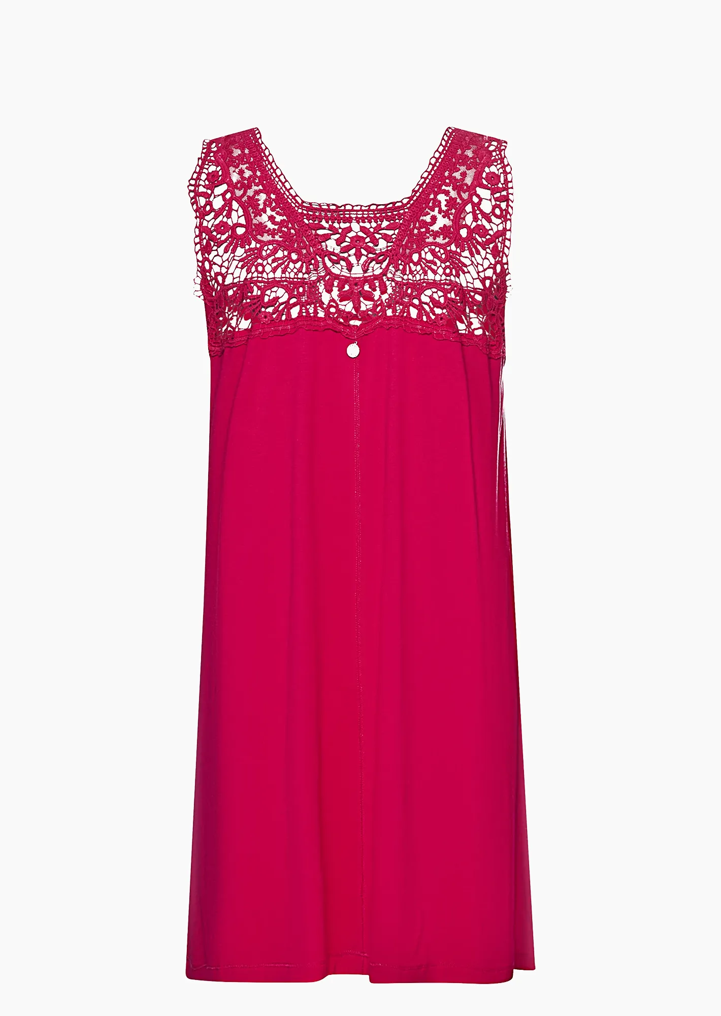 Top mit Spitze, very berry
