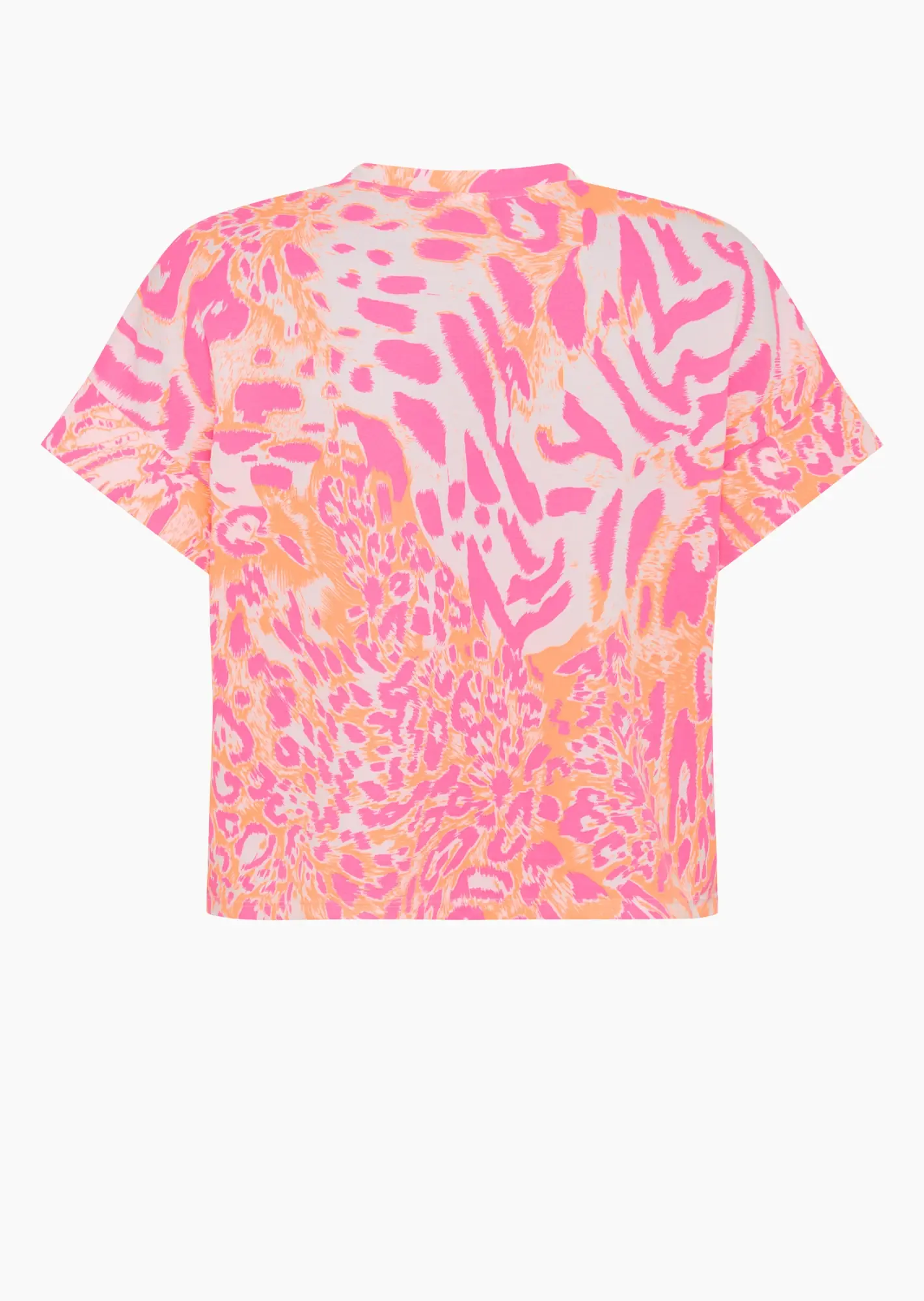 oversized Sweatshirt mit kurzen Ärmeln, pink-orange