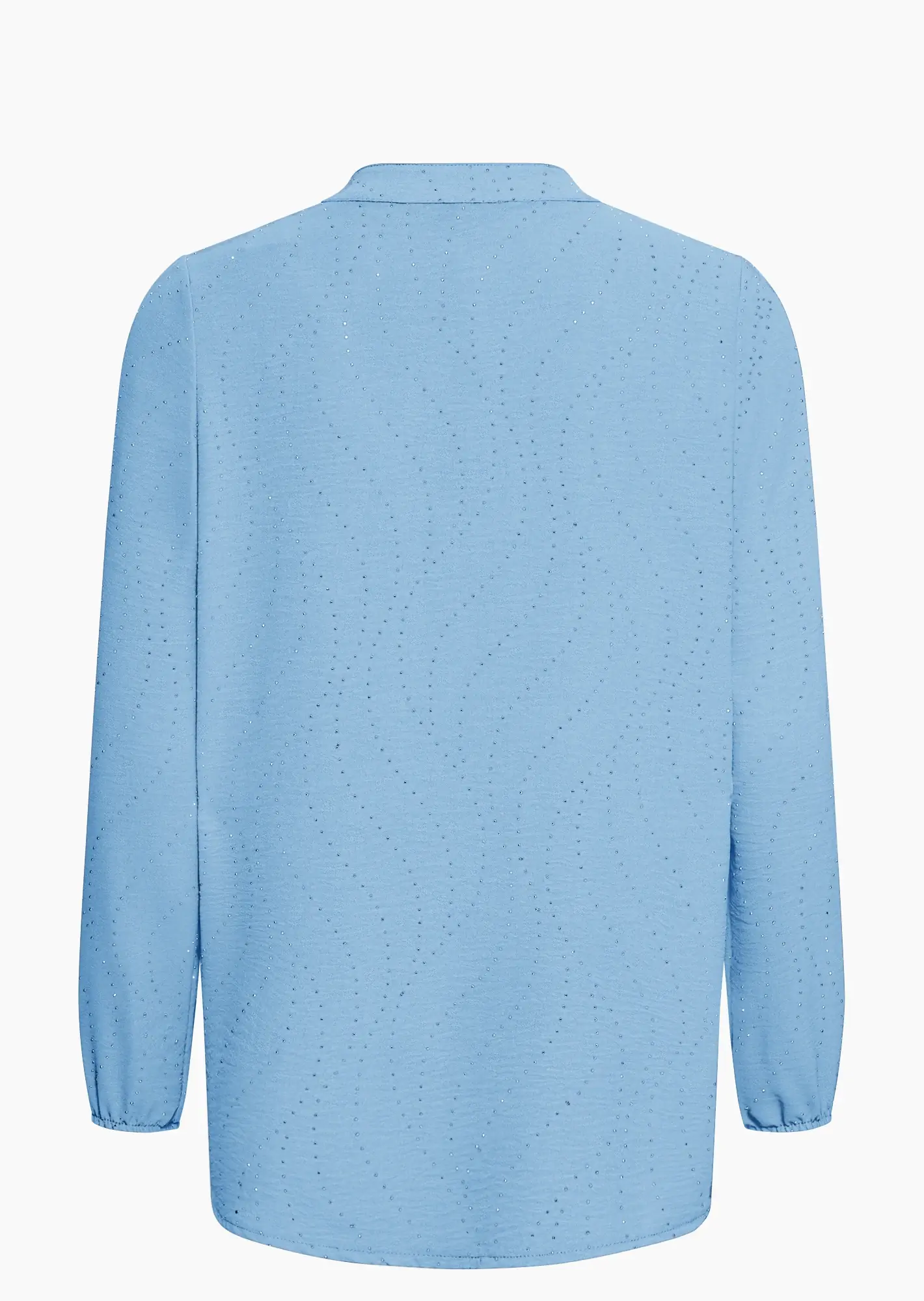 Bluse mit Ziersteinmuster, eiskristall