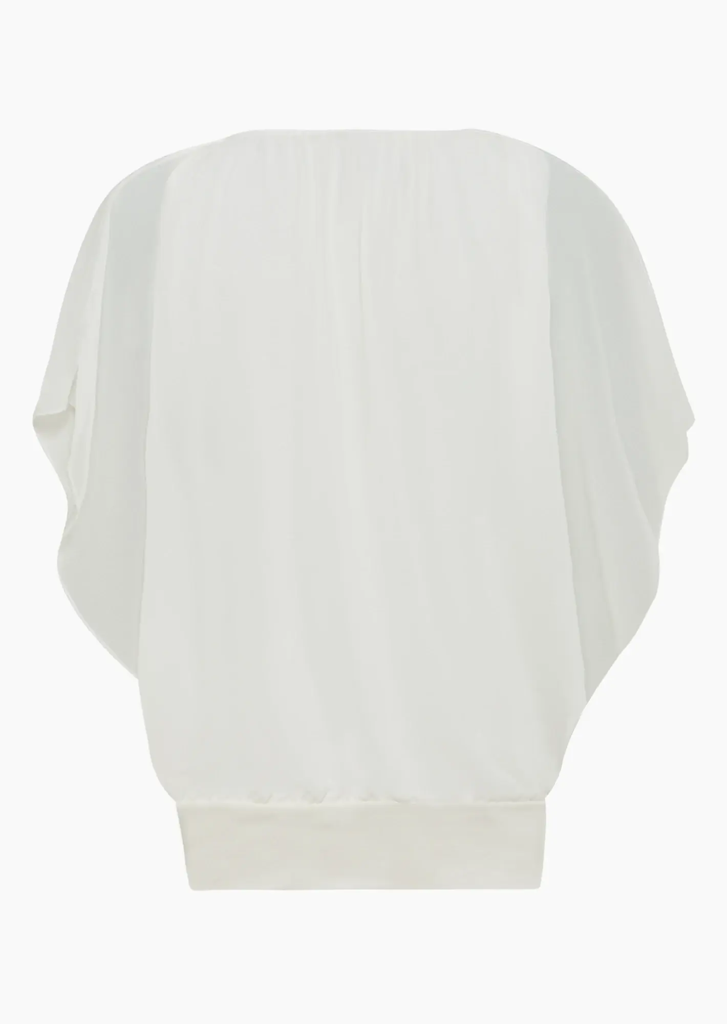 locker fallende Chiffonbluse, offwhite