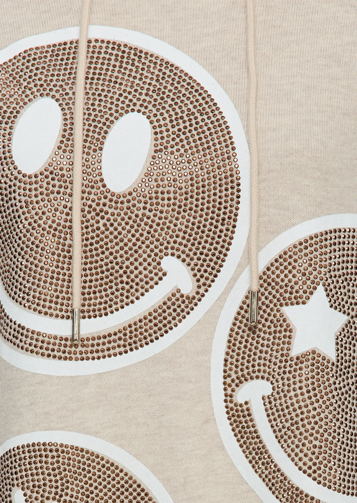 Langarmshirt in Strick, sand-melange