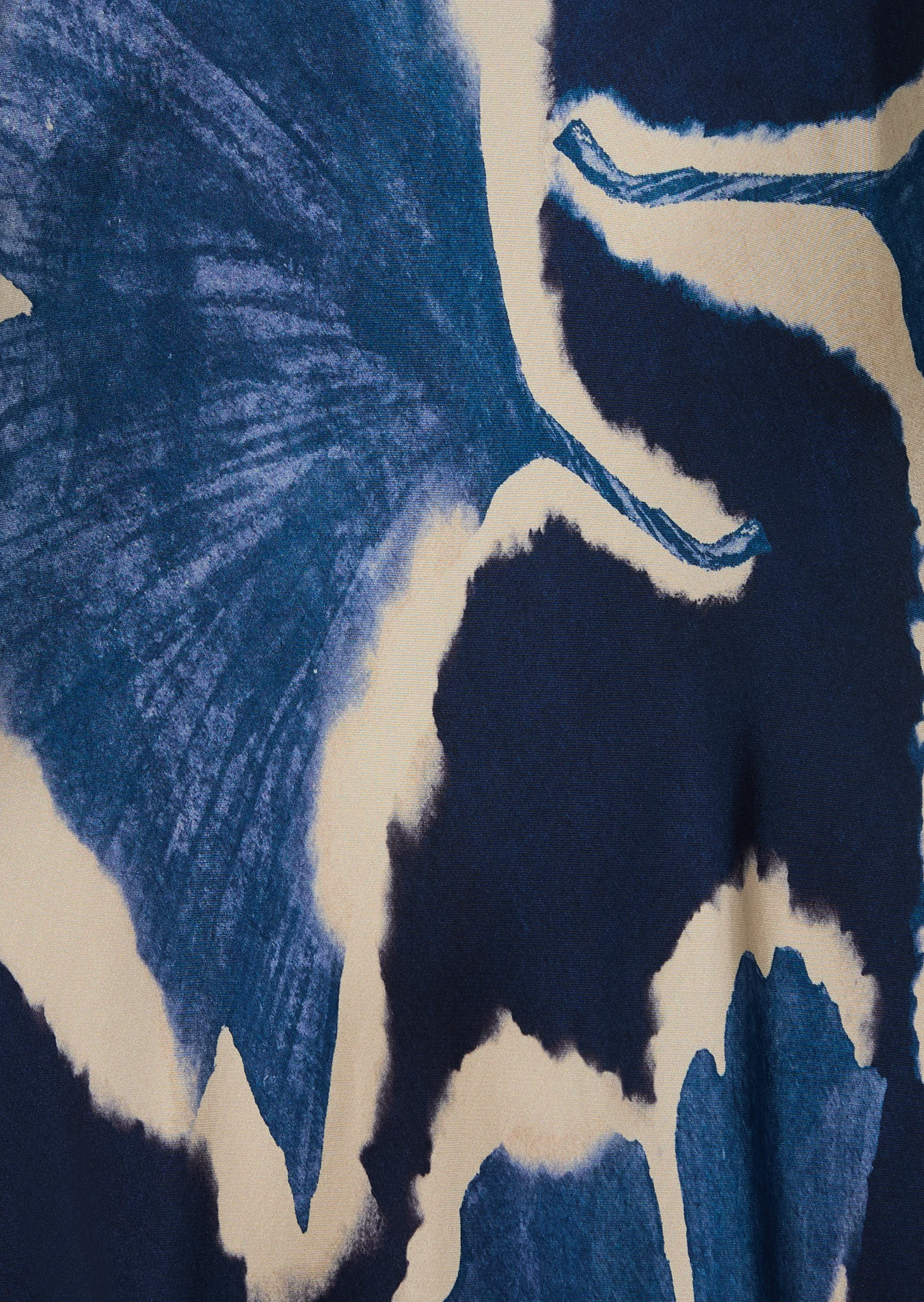 Kleid mit Print, blau