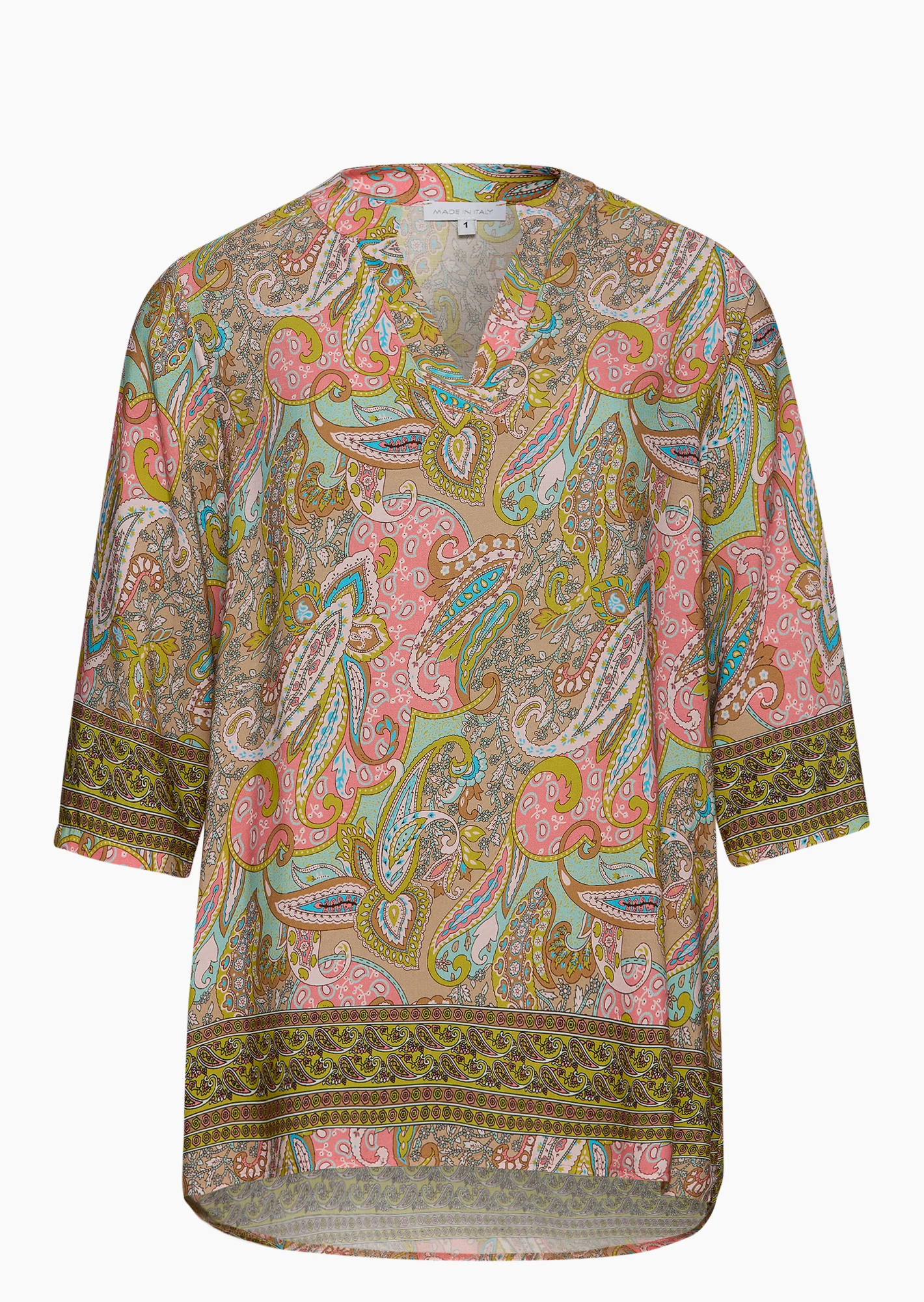 Bluse gemustert, bunt