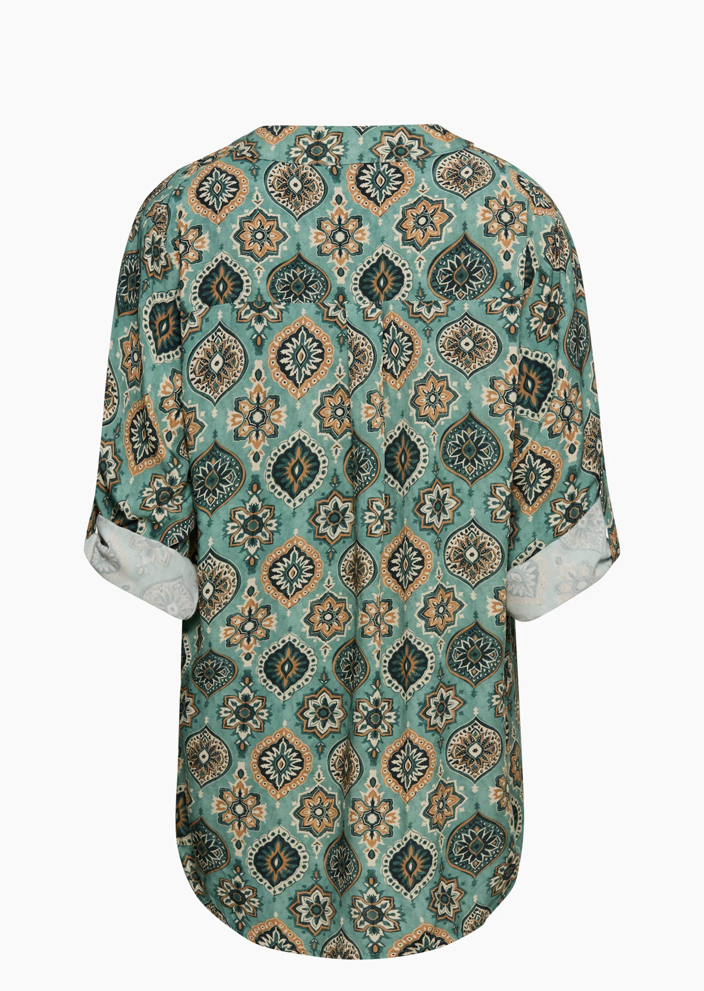 Bluse gemustert, misty green