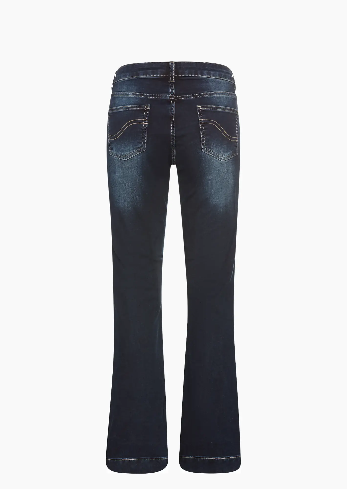 Jeans im Bootcut-Schnitt, blue black denim