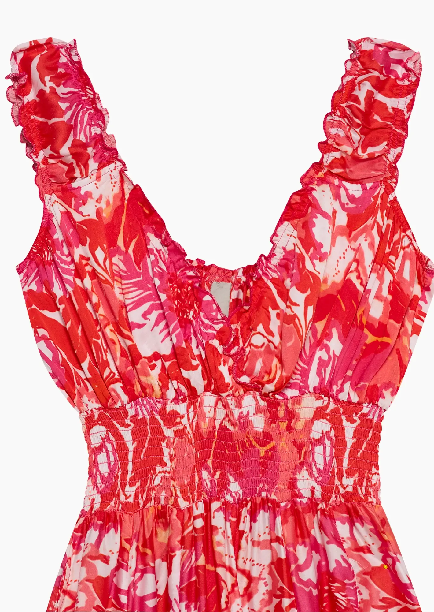 farbenfroher Jumpsuit aus Viskose-Satin, pink