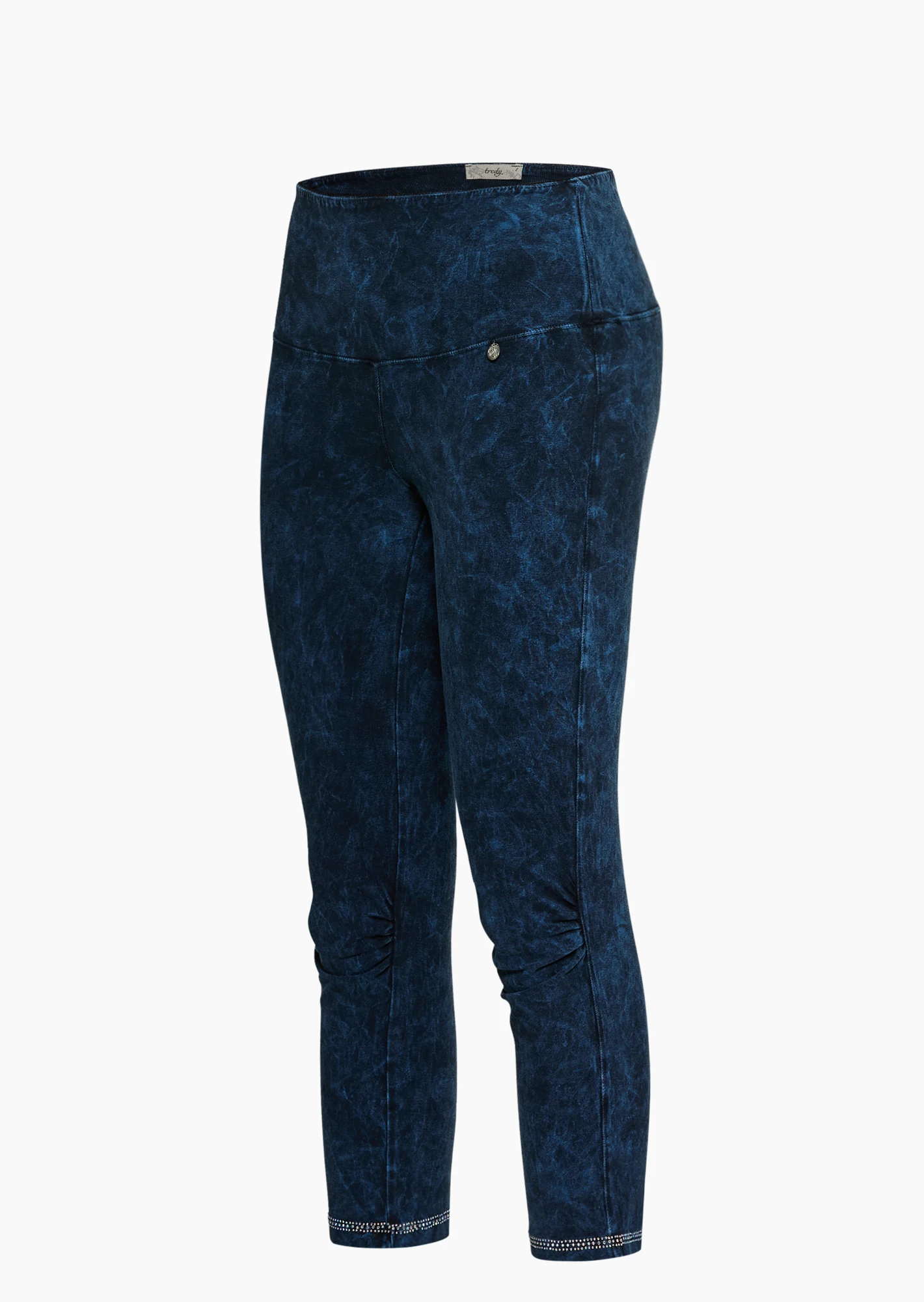 Capri-Leggings mit Ziersteinen, night