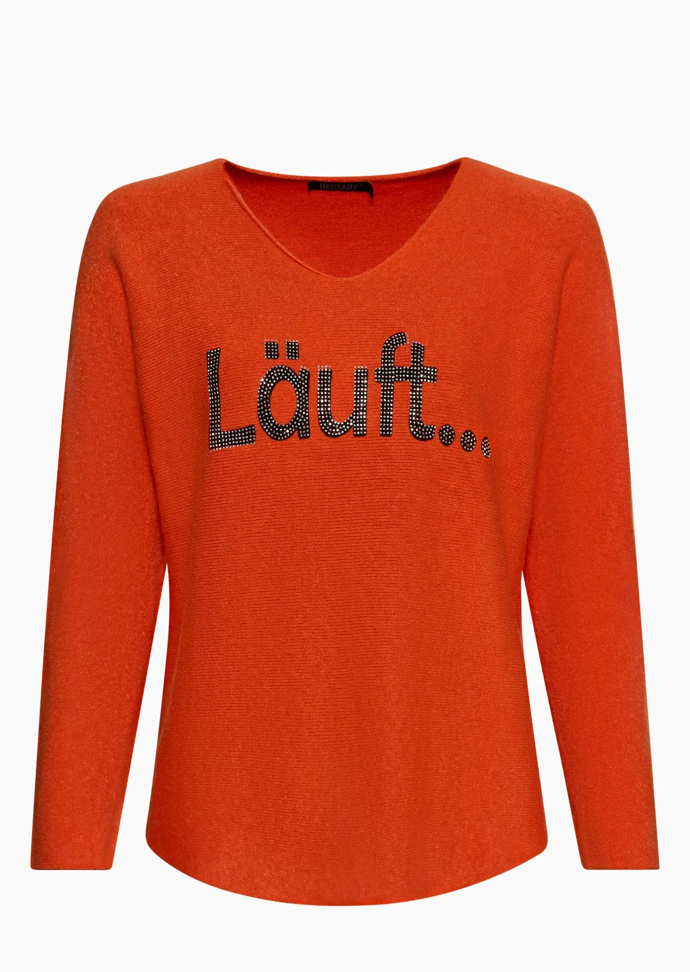Statement-Strickpullover, orange