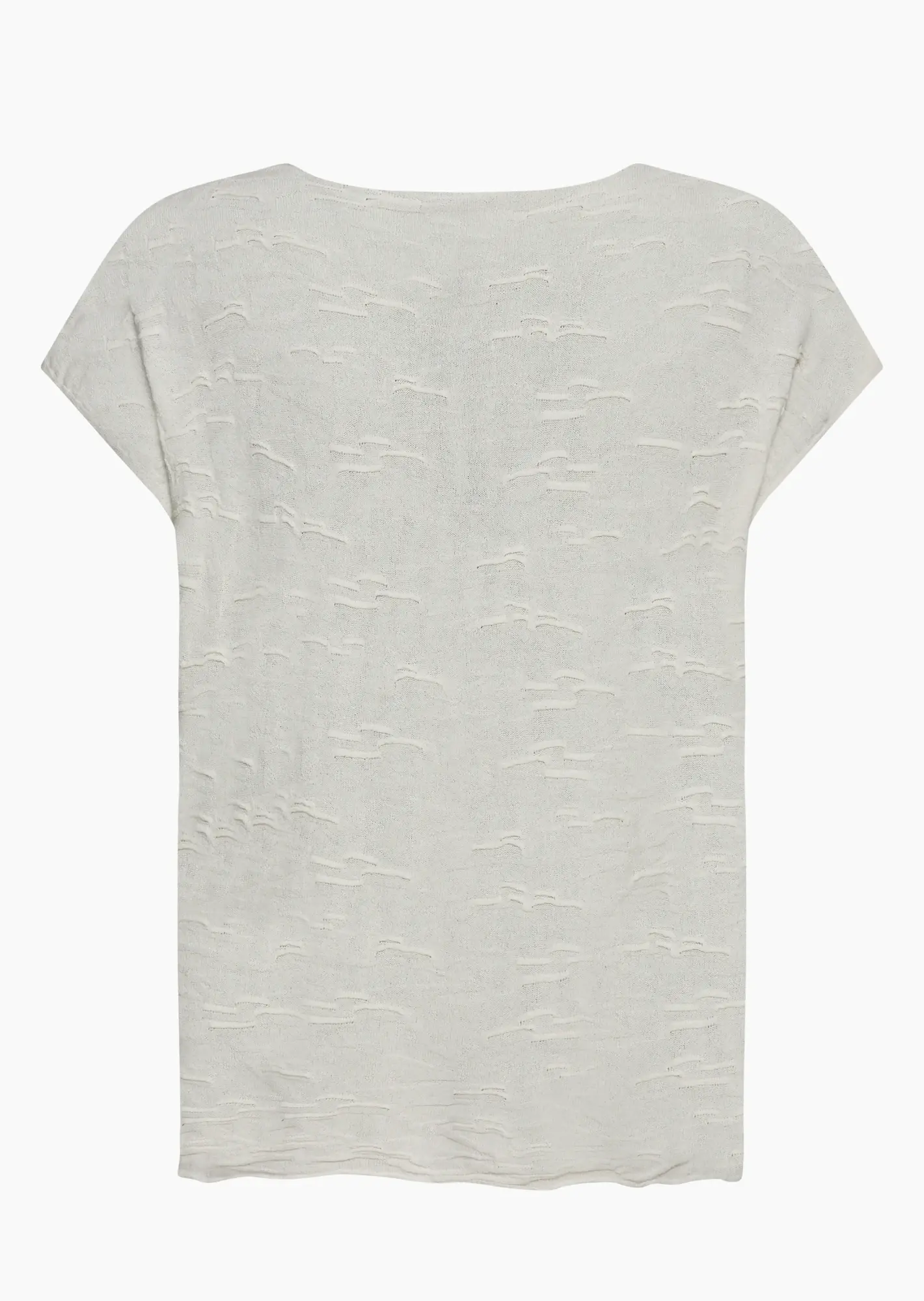 Strickshirt mit Struktur, offwhite