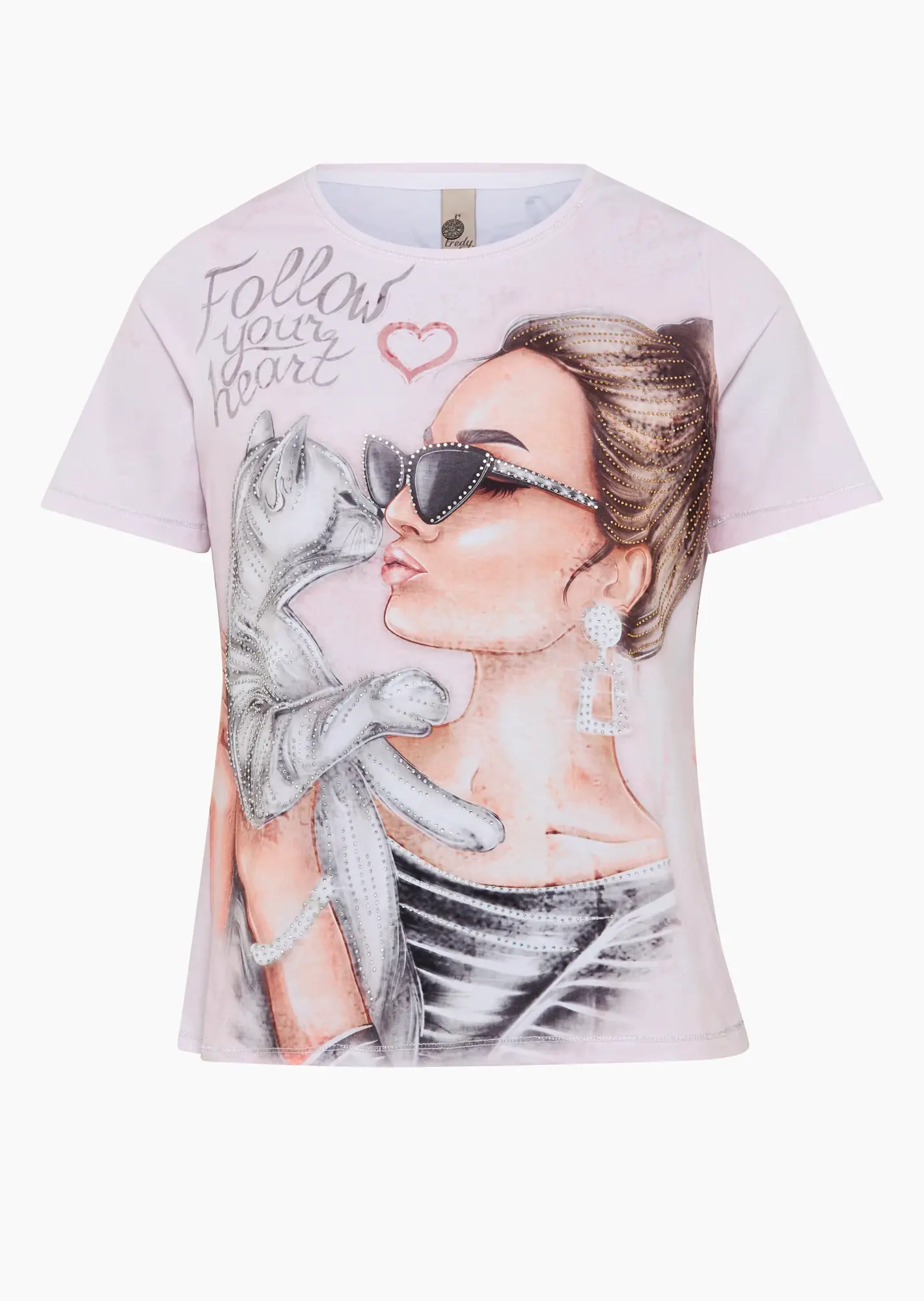 T-Shirt mit stylischem Print, mandelblüte