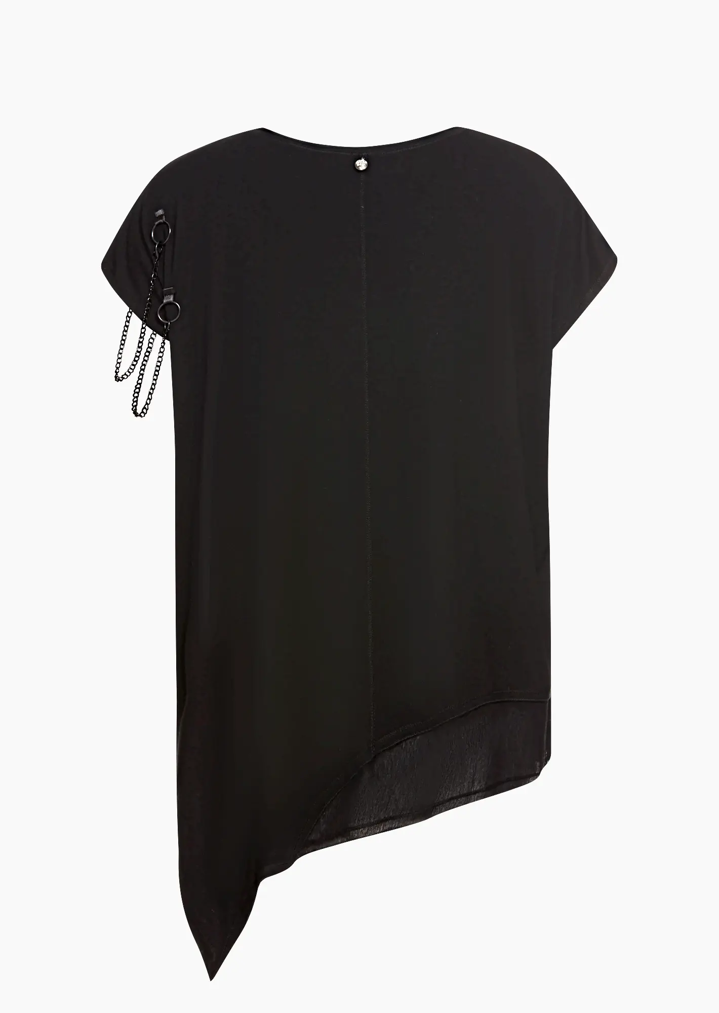 Shirt asymmetrisch, schwarz