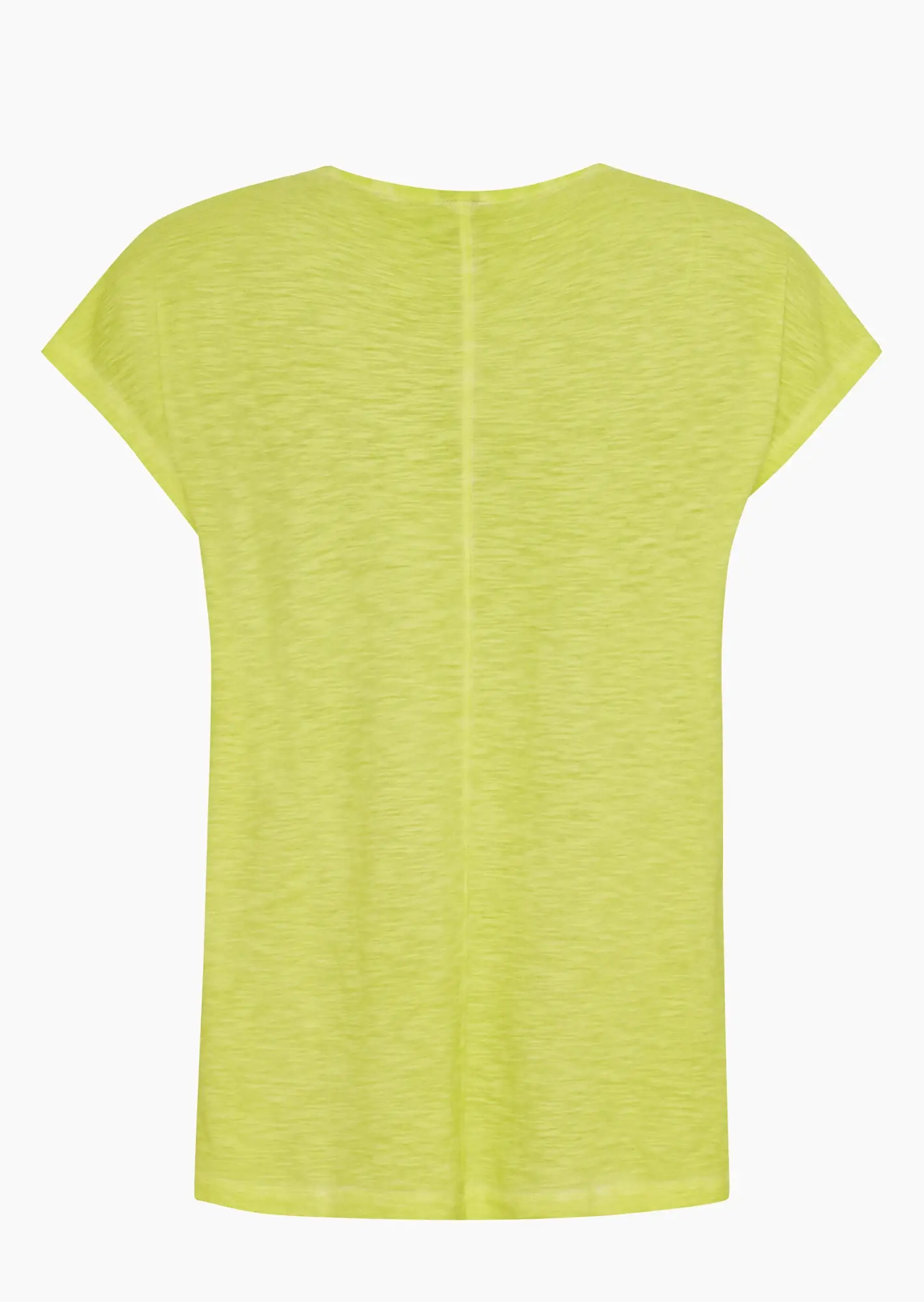 Baumwoll-Shirt mit Statement, limeglow