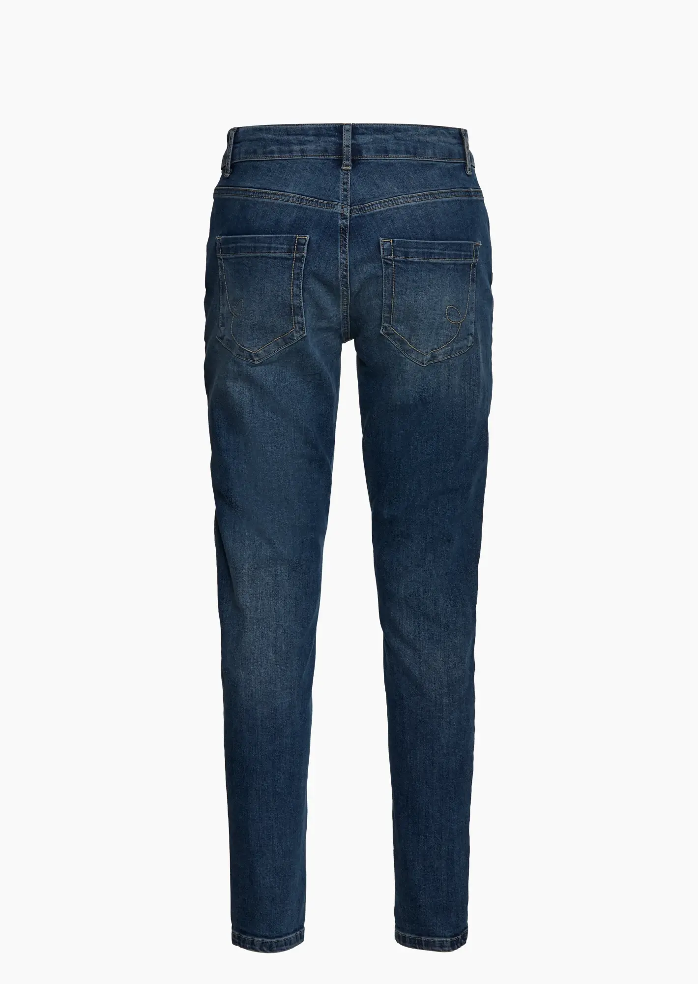 Jeans mit Print, blue denim