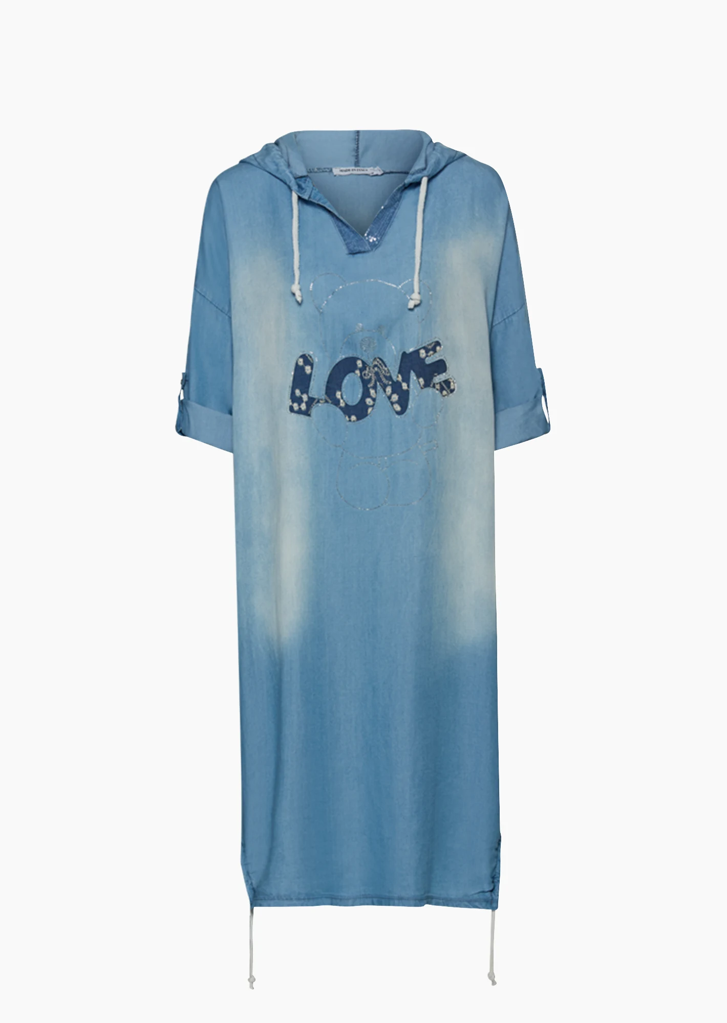 Kleid 'Love', light blue denim