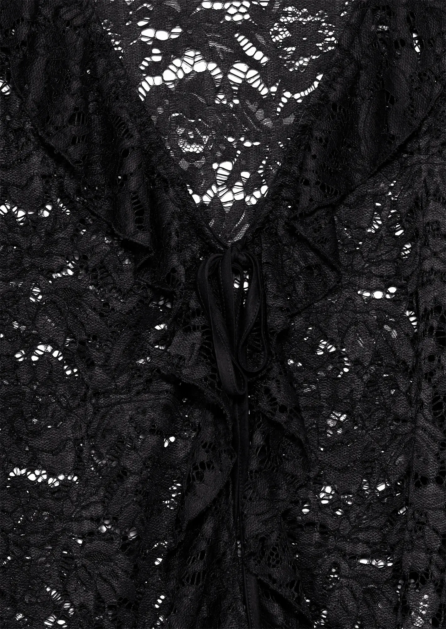 Jacke im Alloverspitzendesign, schwarz