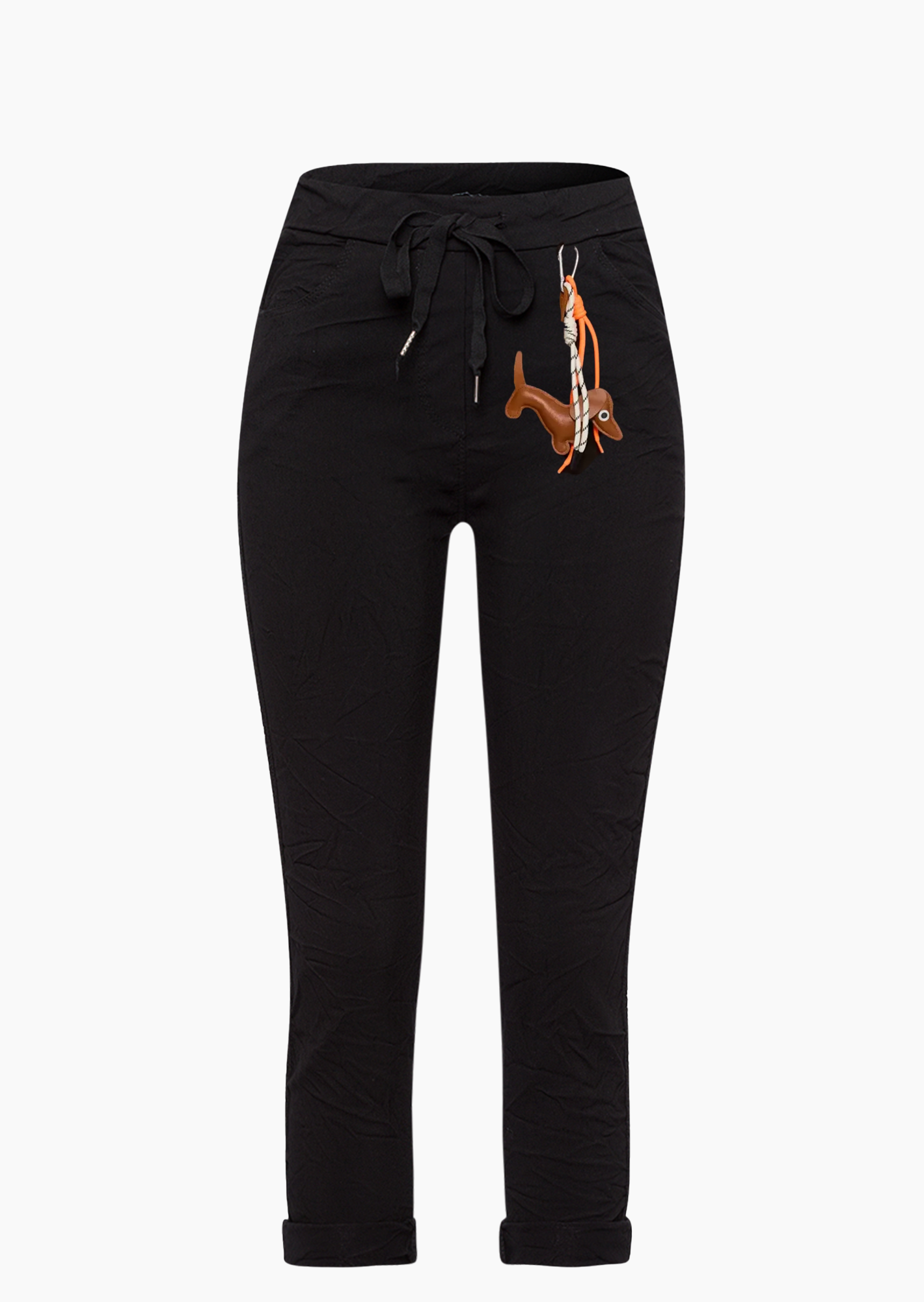 Joggpants mit Anhänger, schwarz