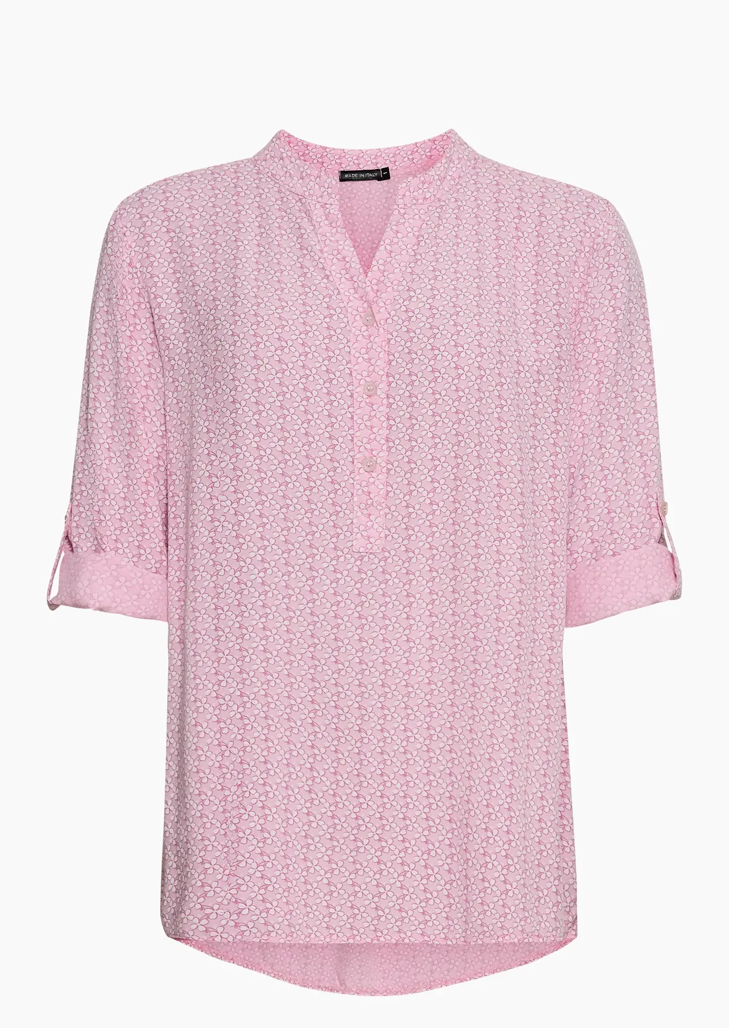 Bluse im Alloverprint, mandelblüte