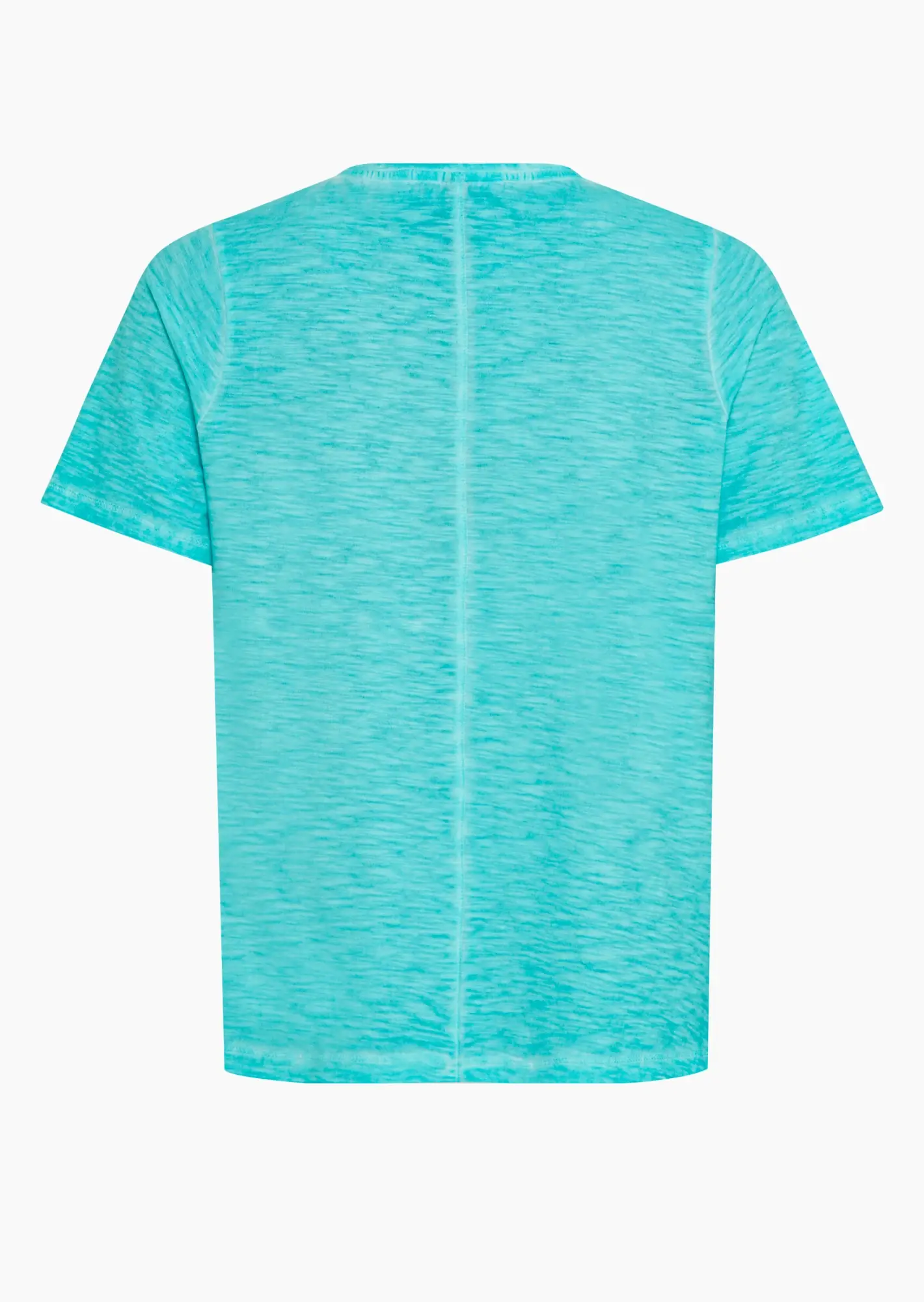 T-Shirt mit Finelineprint, türkis