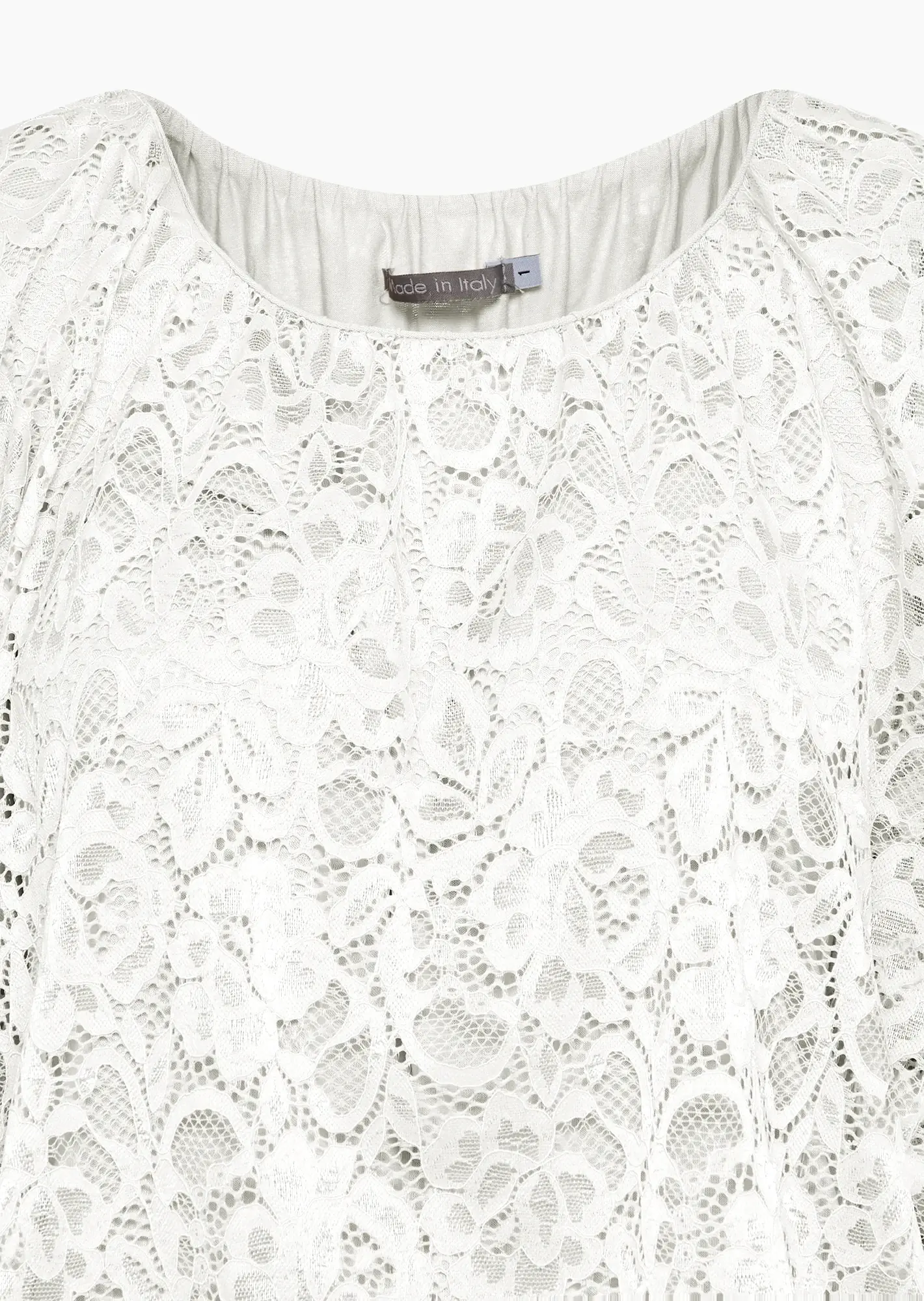 Alloverspitzen Bluse, offwhite