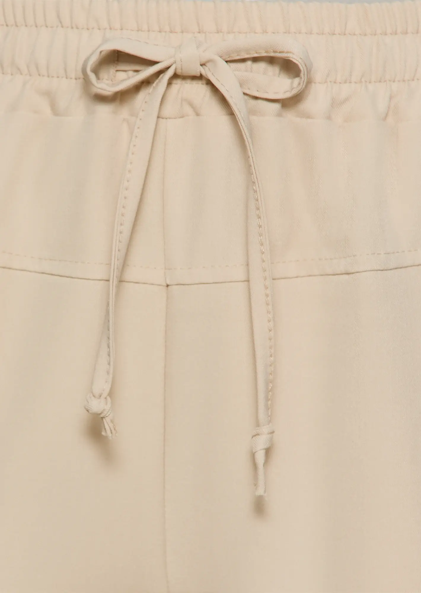 Wide Leg Hose, crema