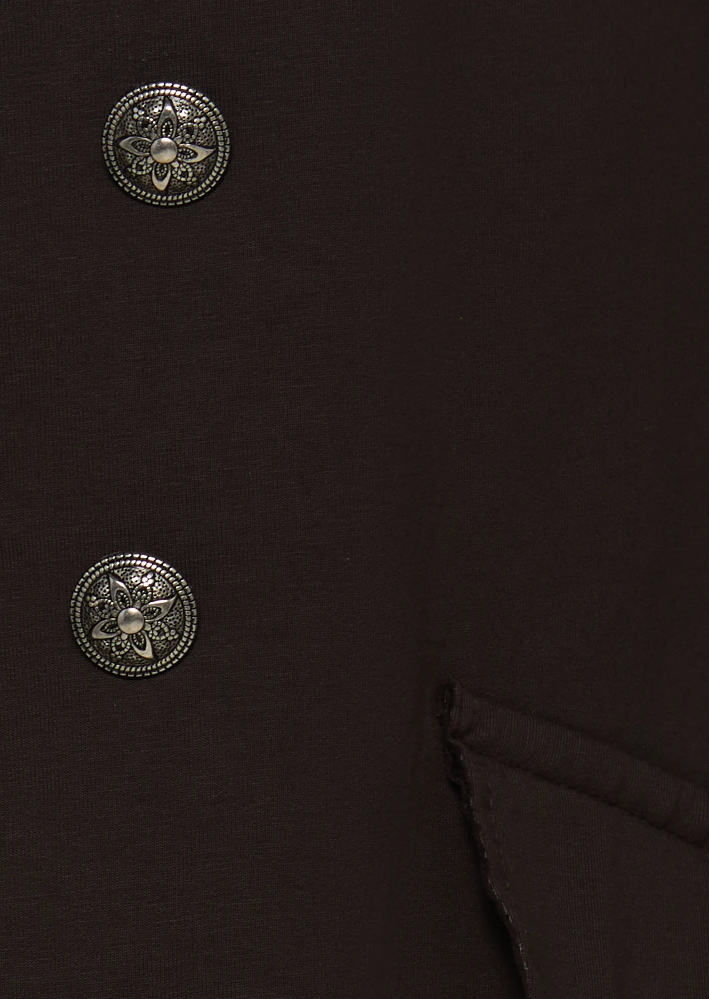 Blazer im Military-Style, mocca