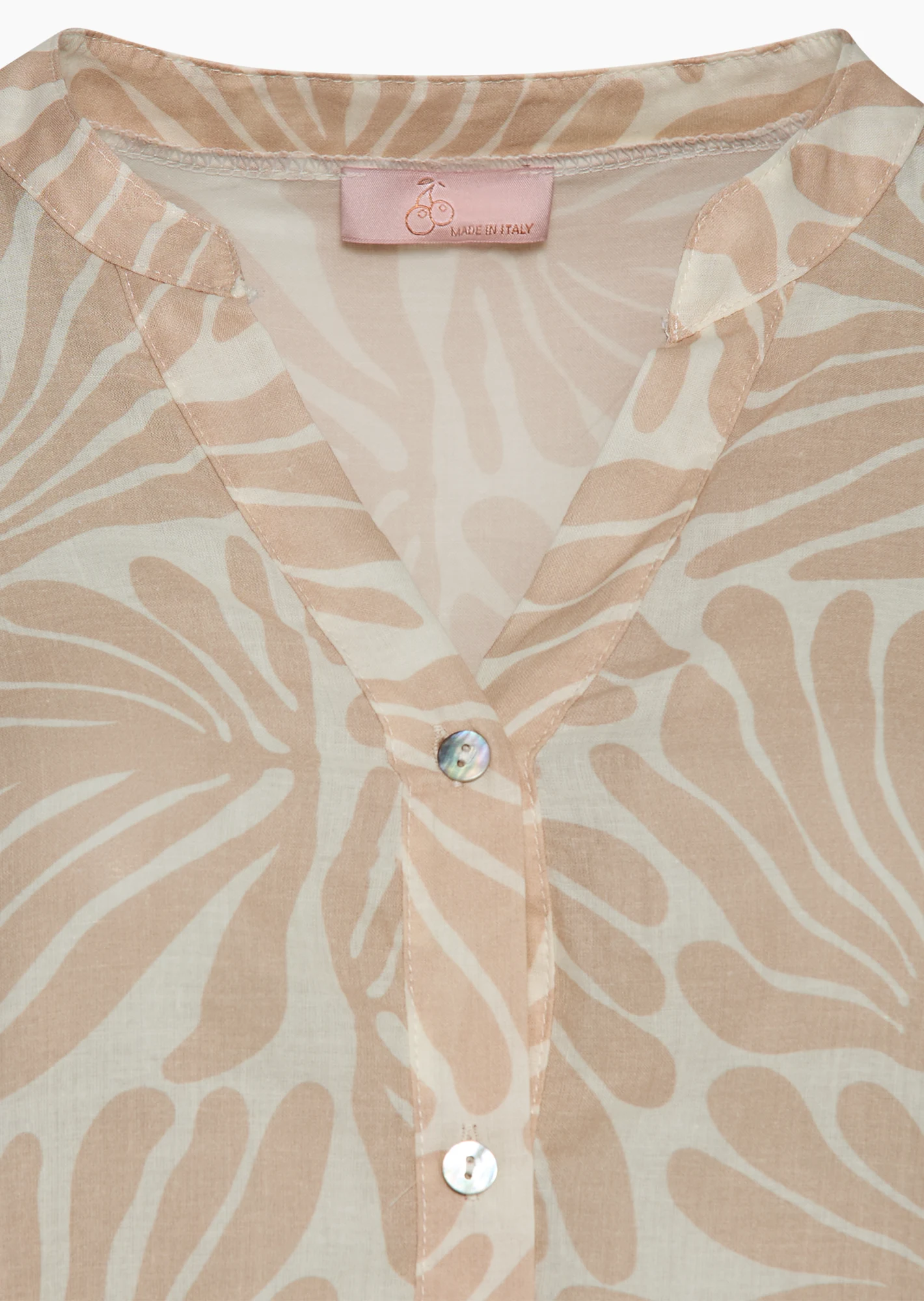 Bluse Vokuhila, crema