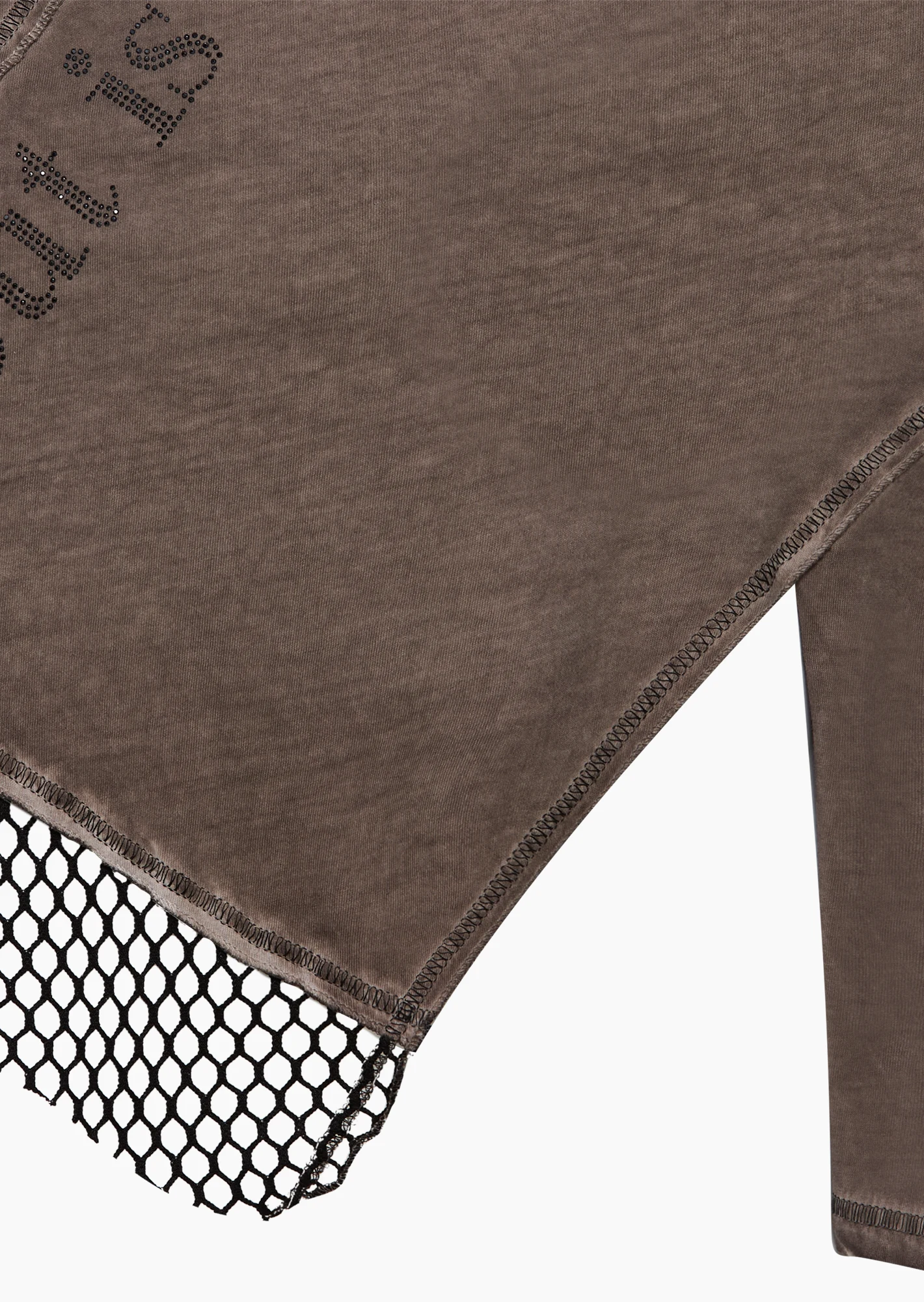 asymmetrisches Shirt, taupe