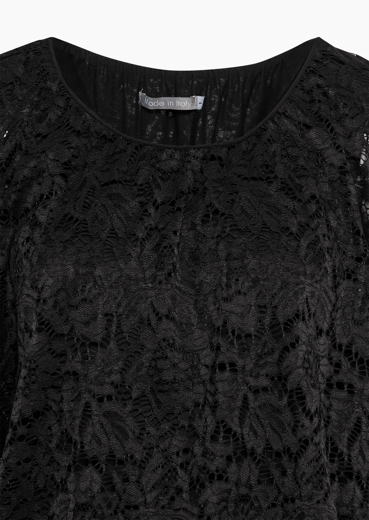 Alloverspitzen Bluse, schwarz