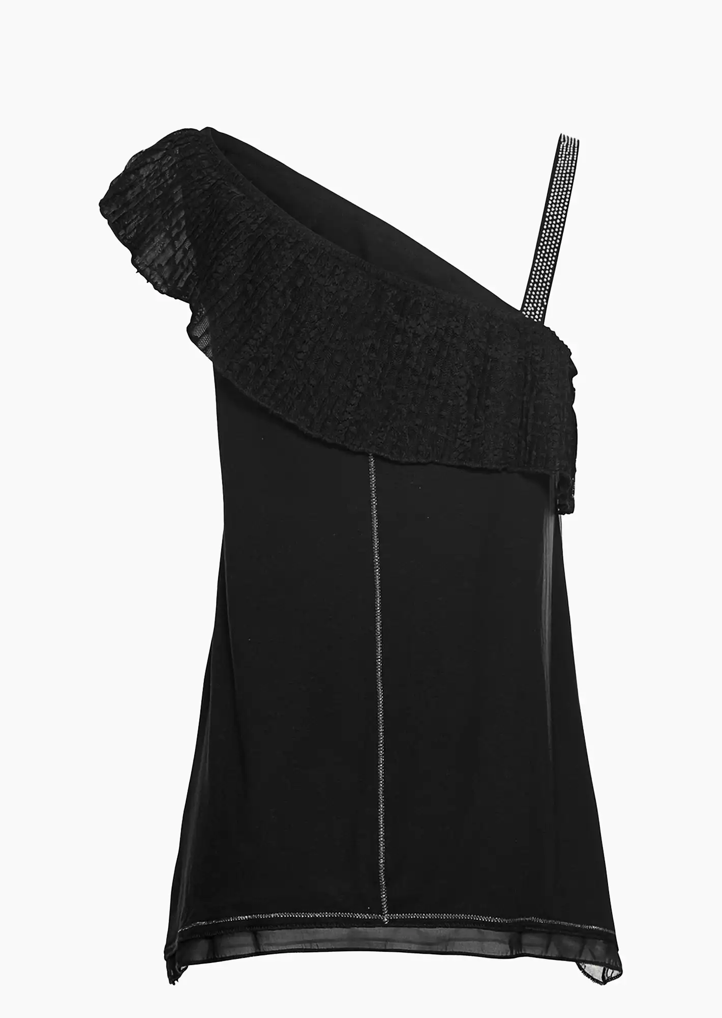 Shirt Off-Shoulder, schwarz