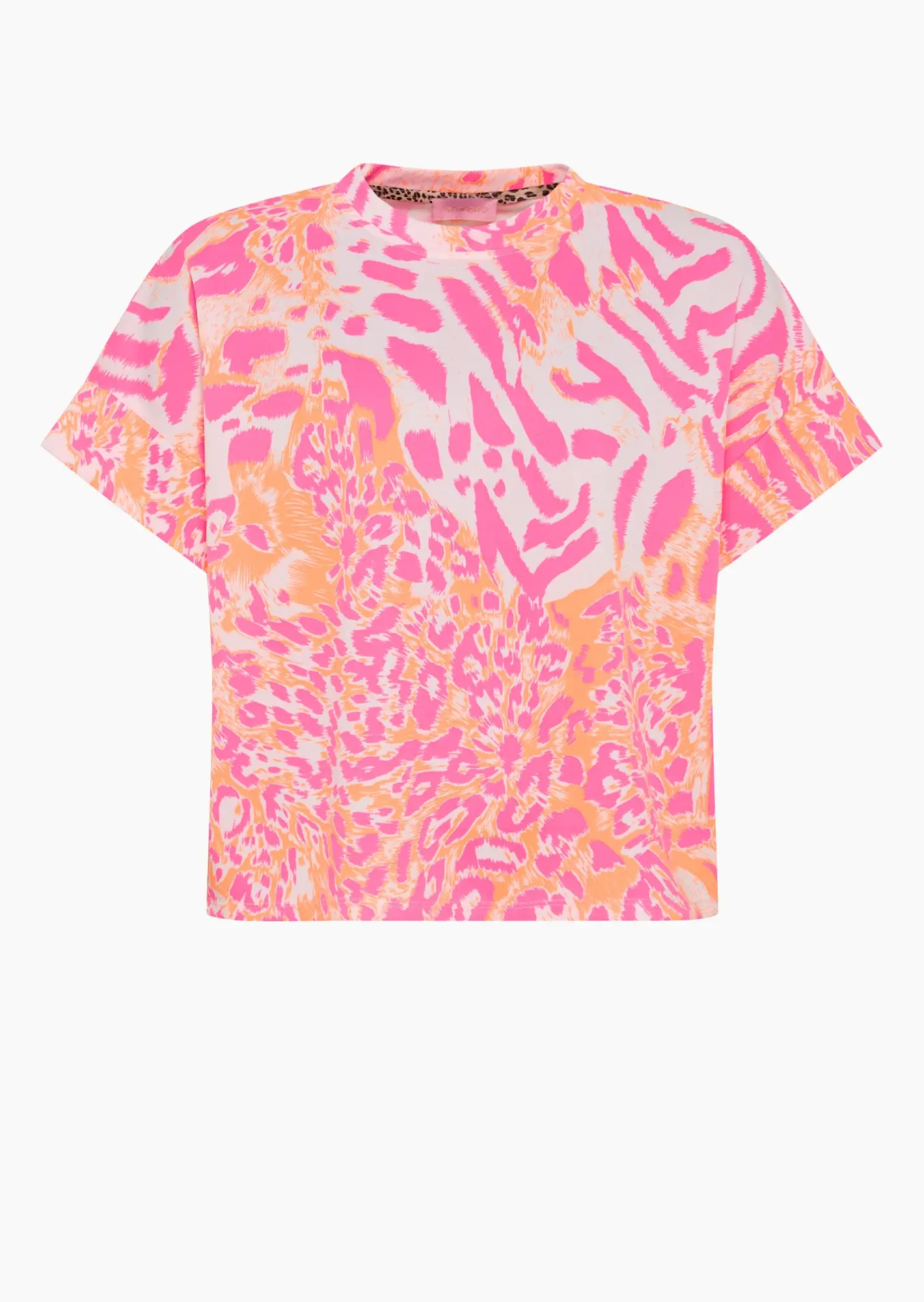 oversized Sweatshirt mit kurzen Ärmeln, pink-orange