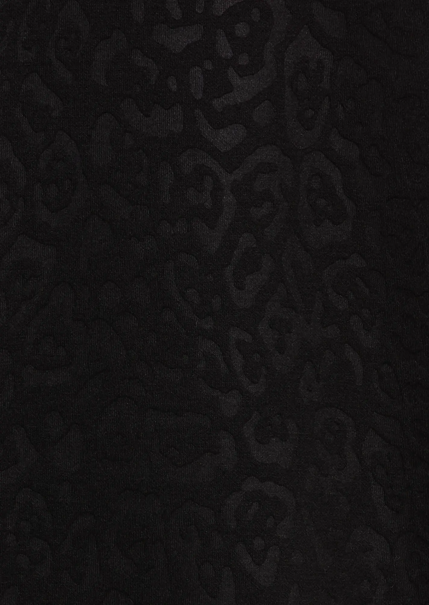 Sweatjacke mit Leoprägung, schwarz