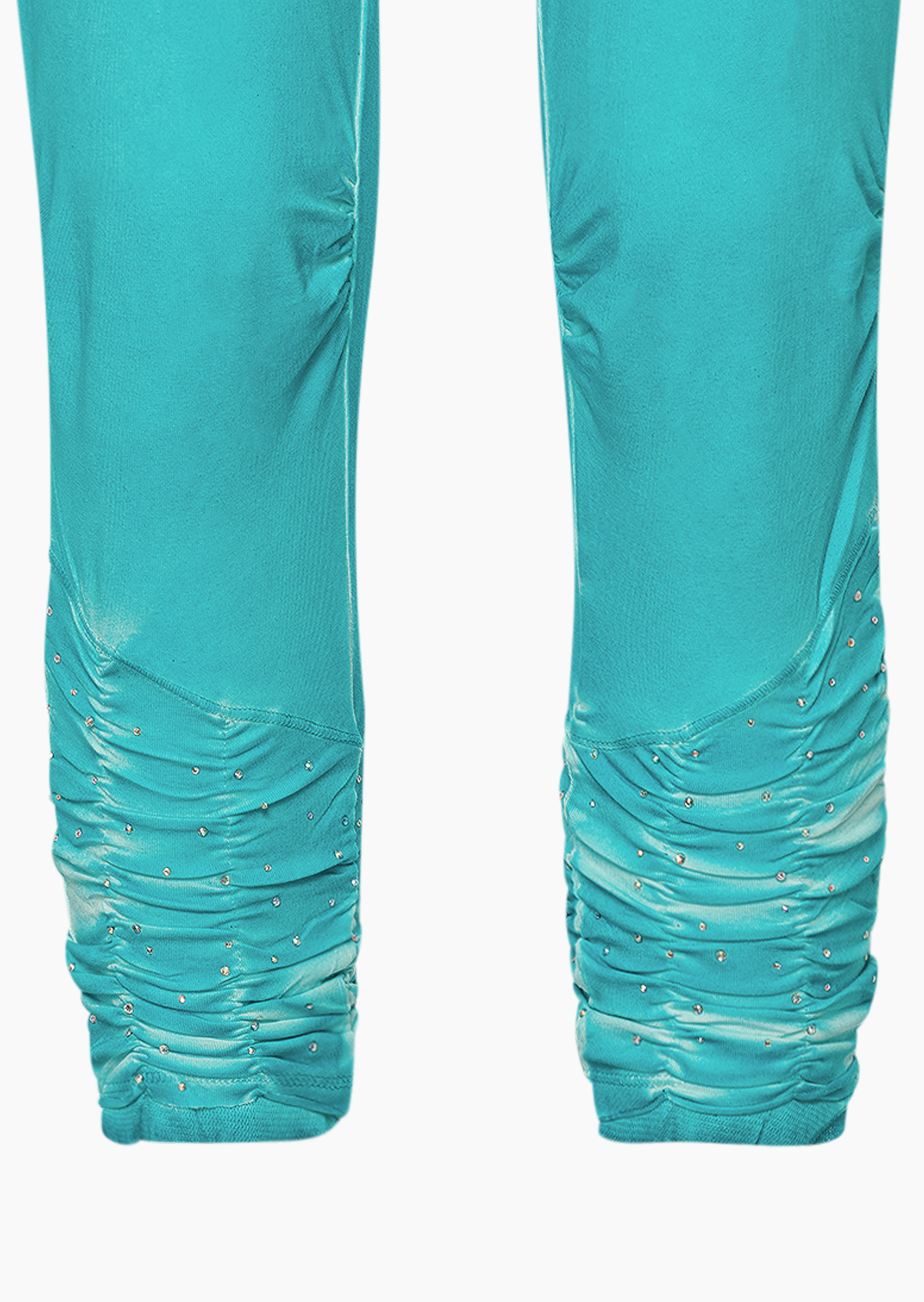 Leggings mit Ziersteinen, türkis