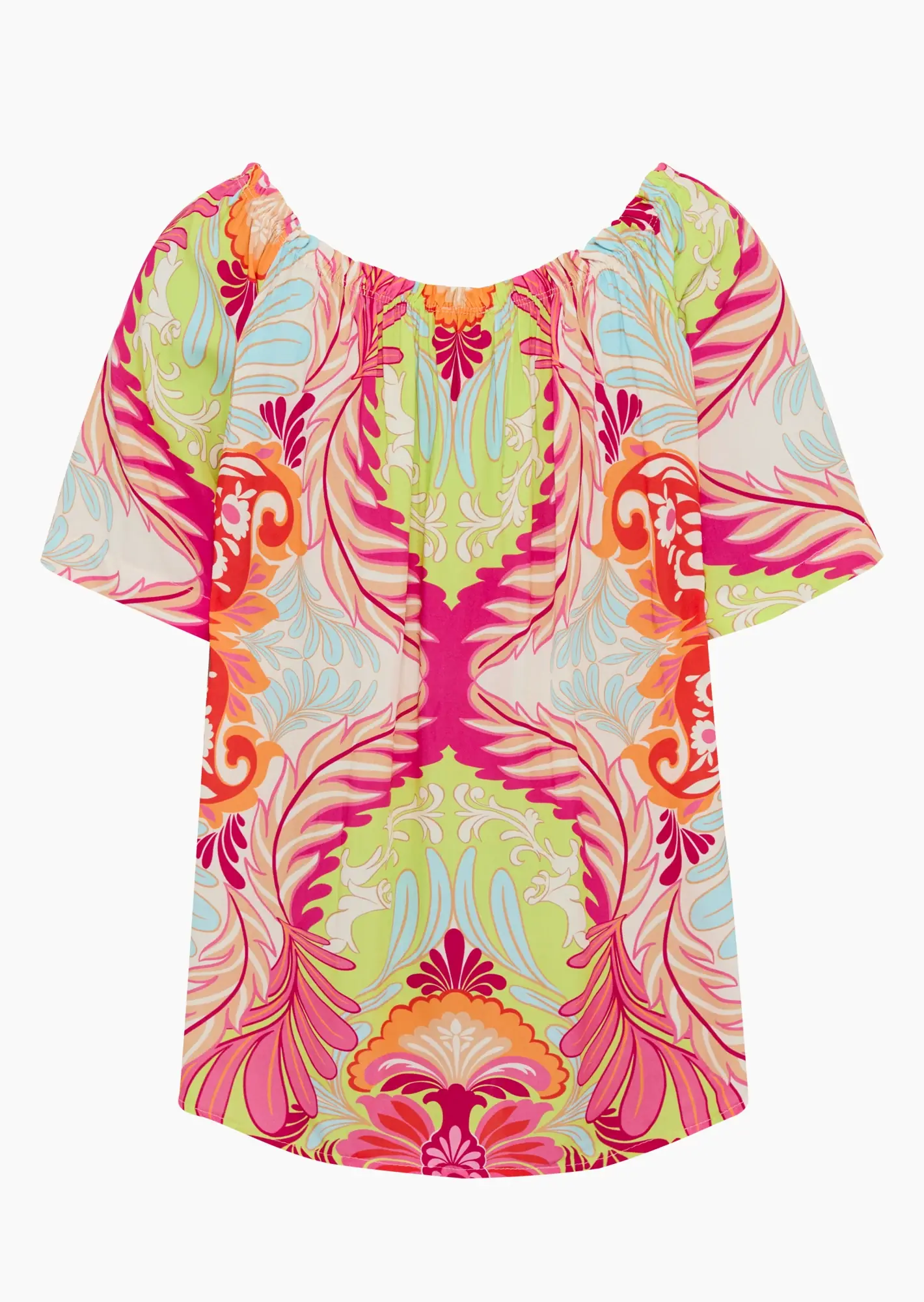 Bluse in A-Linie in farbenfrohem Print, bunt
