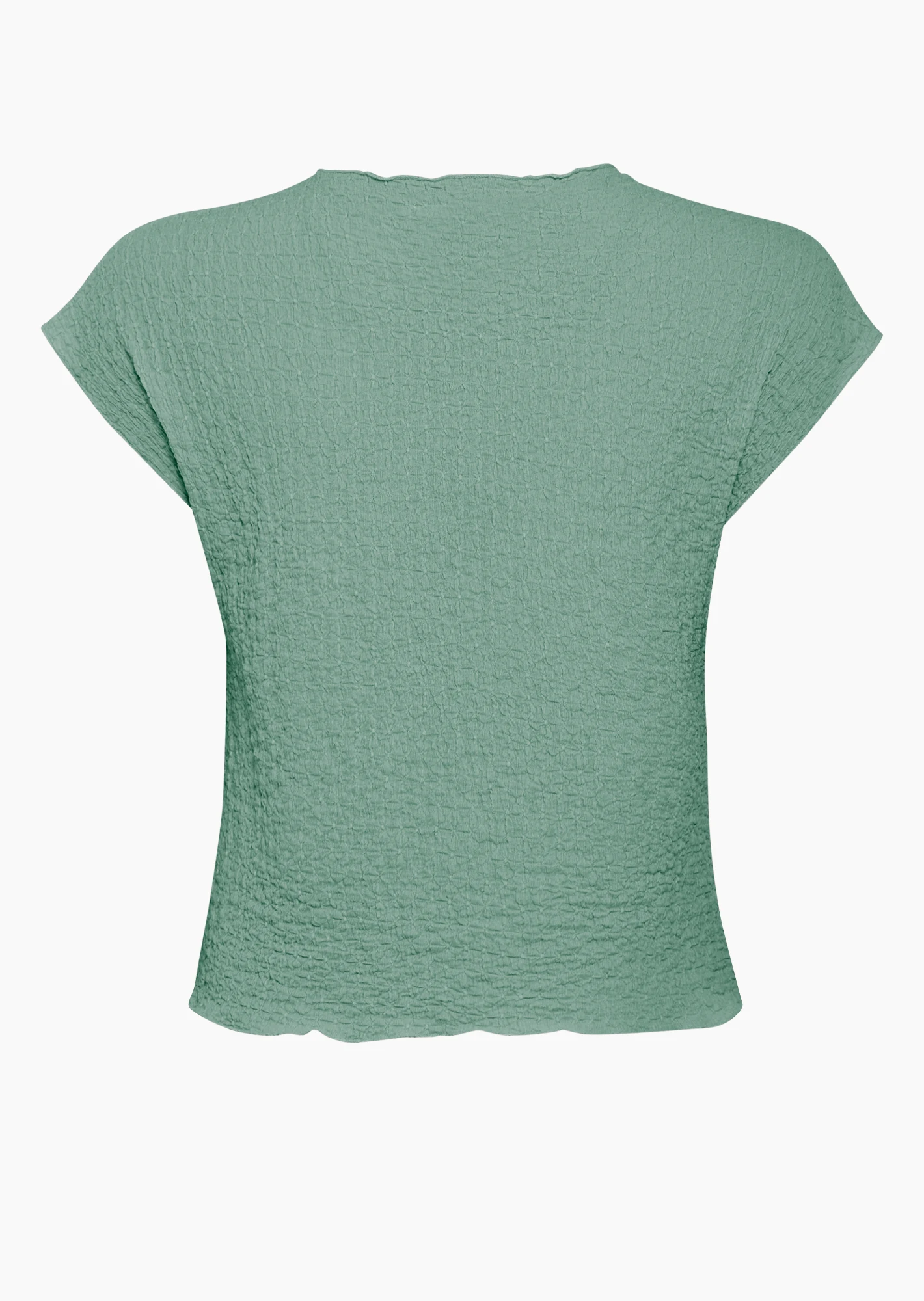 Strukturiertes Shirt, misty green